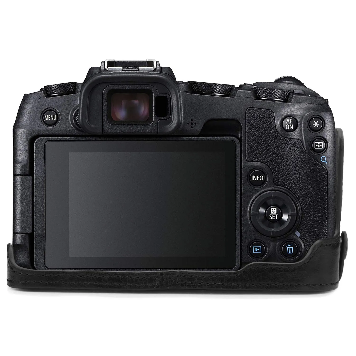 MegaGear custodia vera pelle Canon EOS RP nera ever ready