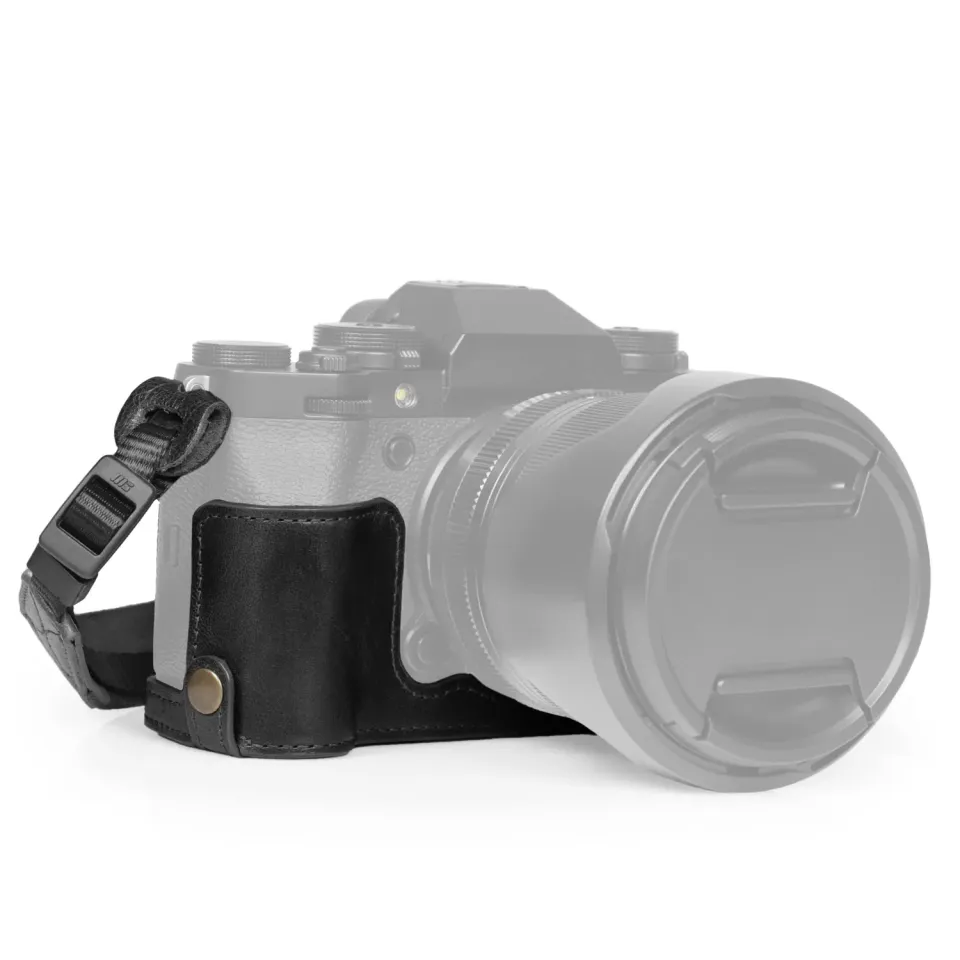MegaGear custodia fotocamera Fujifilm X-T5 nero vera pelle