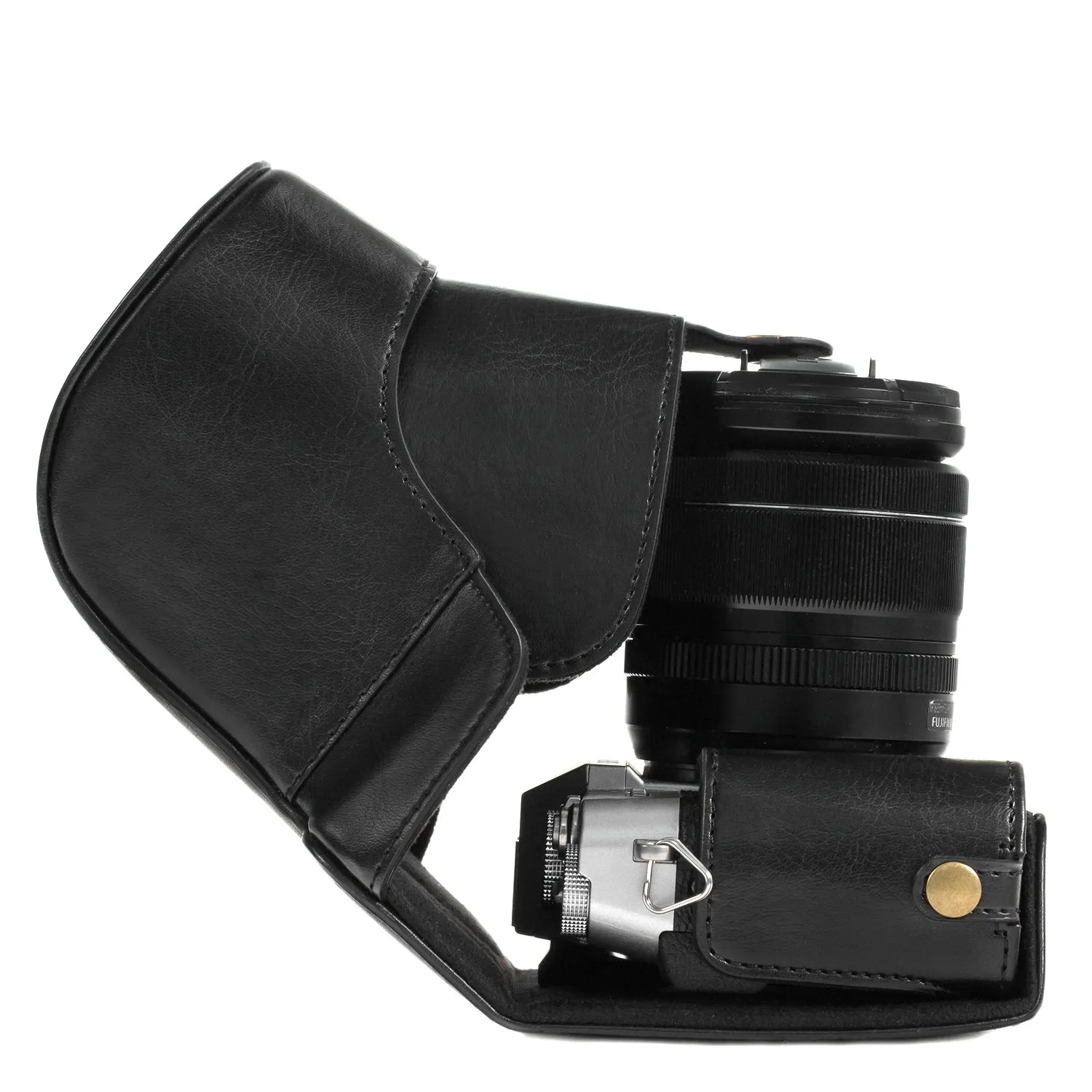 MegaGear MG576 Single custodia ecopelle X-T20 nero