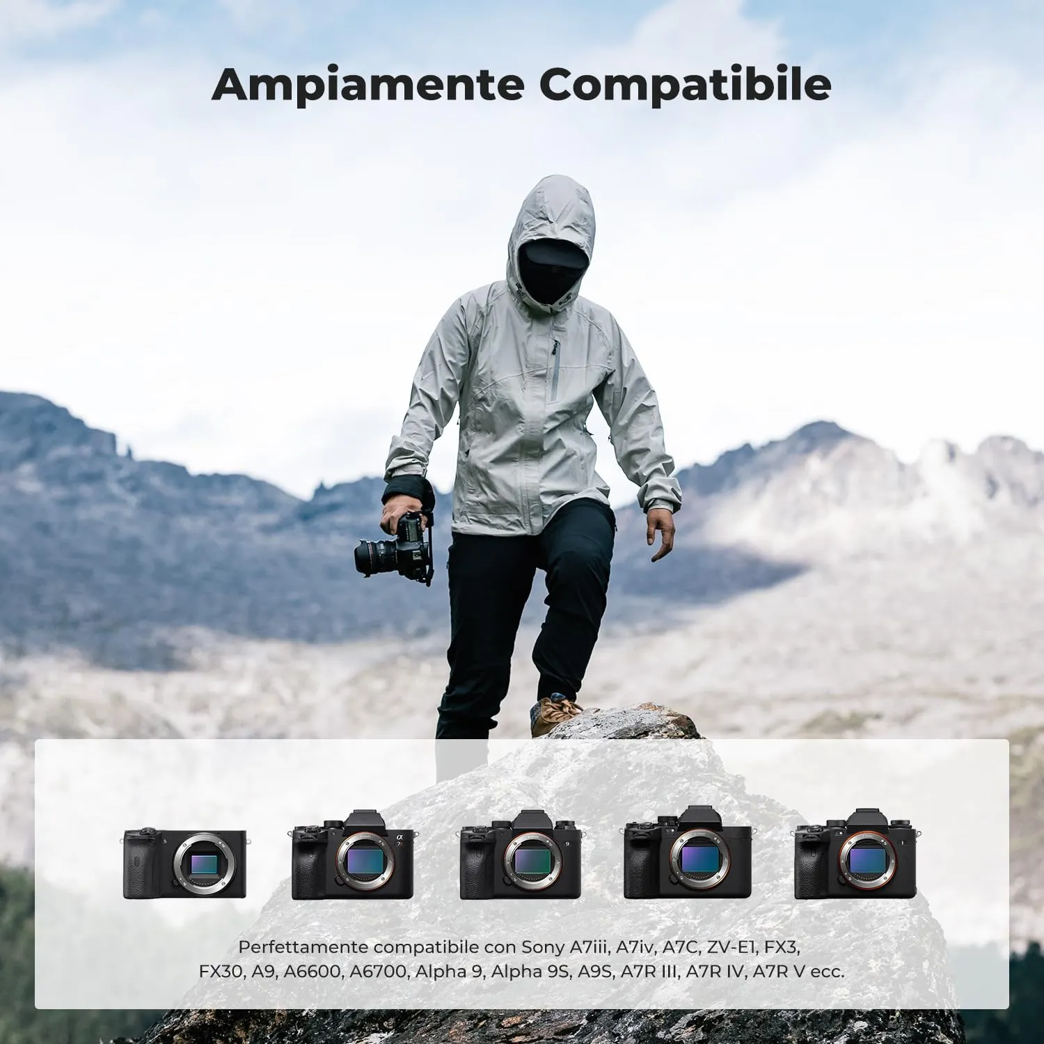 K&F Concept NP-FZ100 Batteria Doppia con Caricatore USB 2 Slot