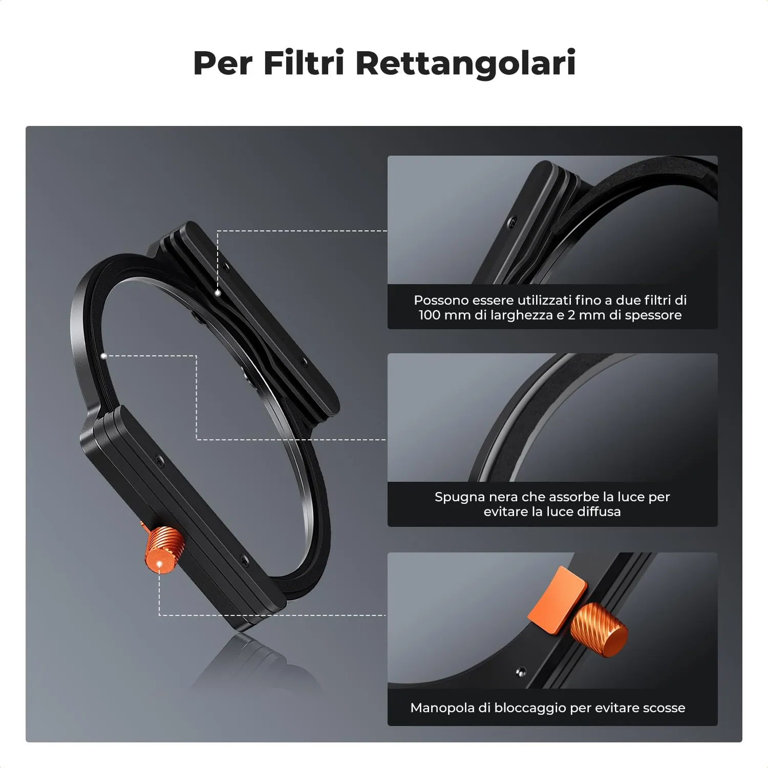 K&F Concept Nano-X Kit Filtro ND1000 100mm 10 stop