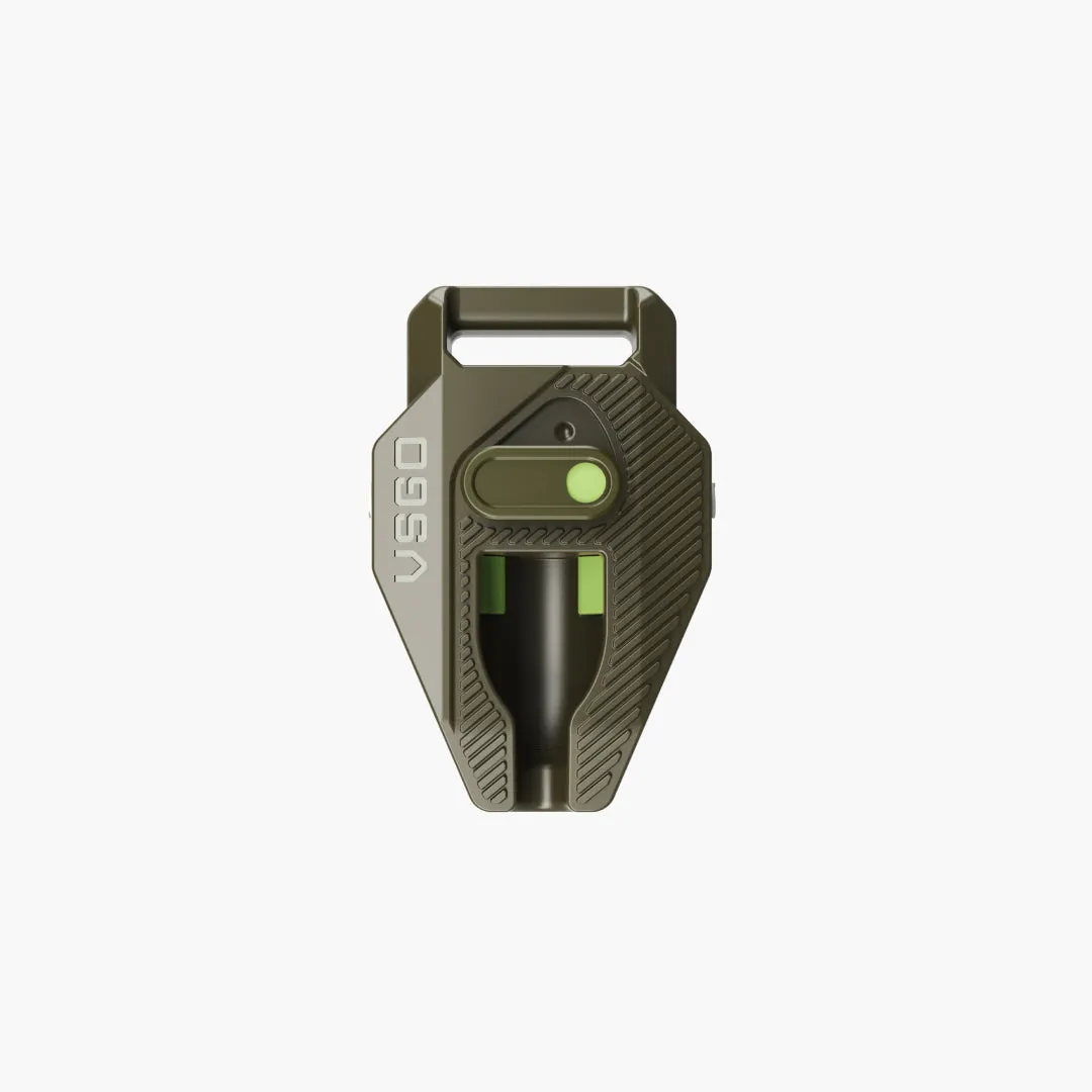 VSGO Dual-Lock Fibbia sicurezza tracolla Nero-Rosso 1pz