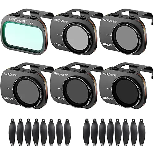 K&F Concept Bright Day Kit filtri drone DJI Mini 2 + eliche ND/PL