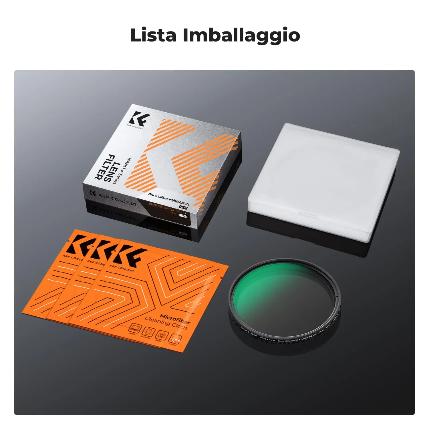 K&F Concept Nano-Klear Filtro Black-Mist ND2-32 67mm