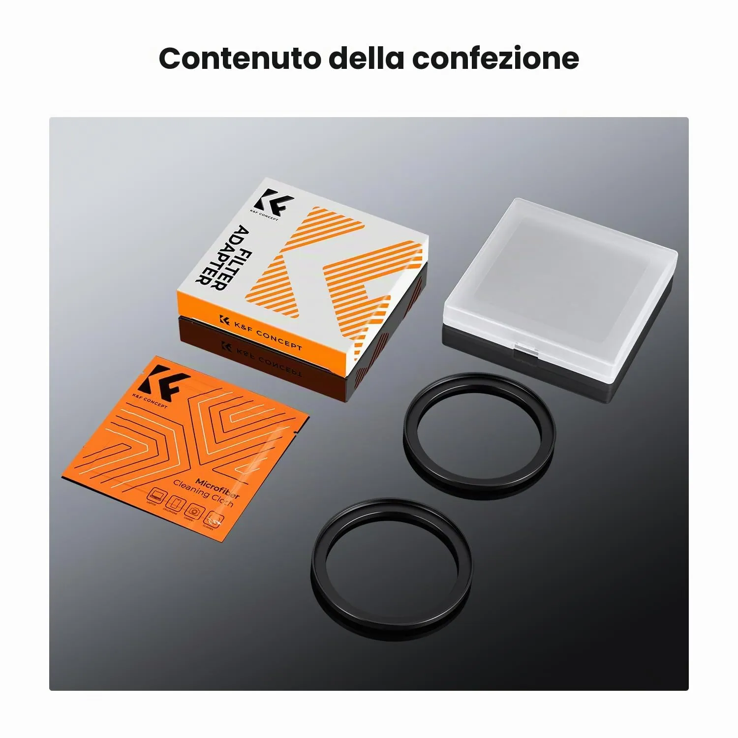 K&F Concept Anello Adattatore Step-Up 67-77mm 2 Pezzi