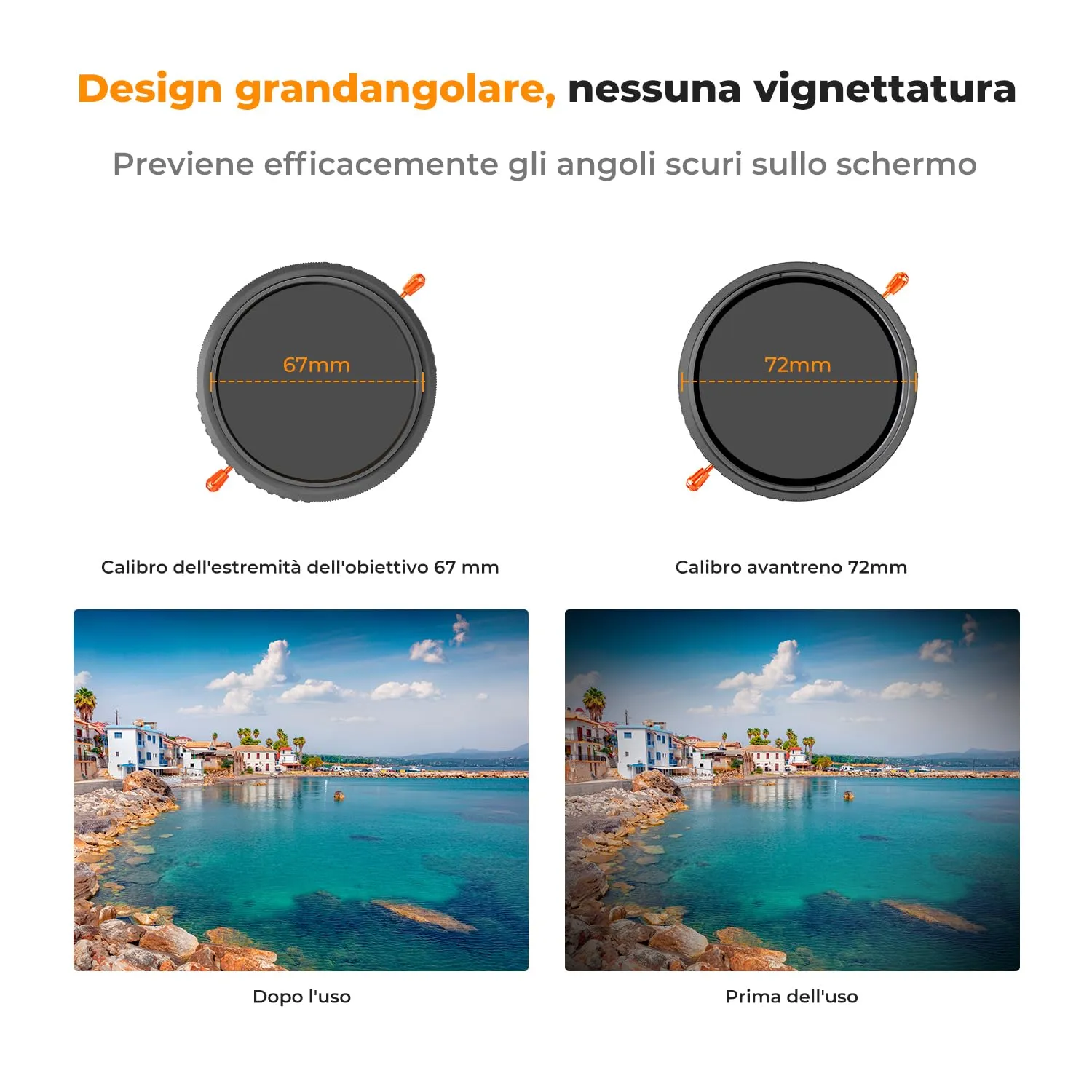 K&F Concept Nano-Klear ND2-32 CPL filtro 67mm variabile