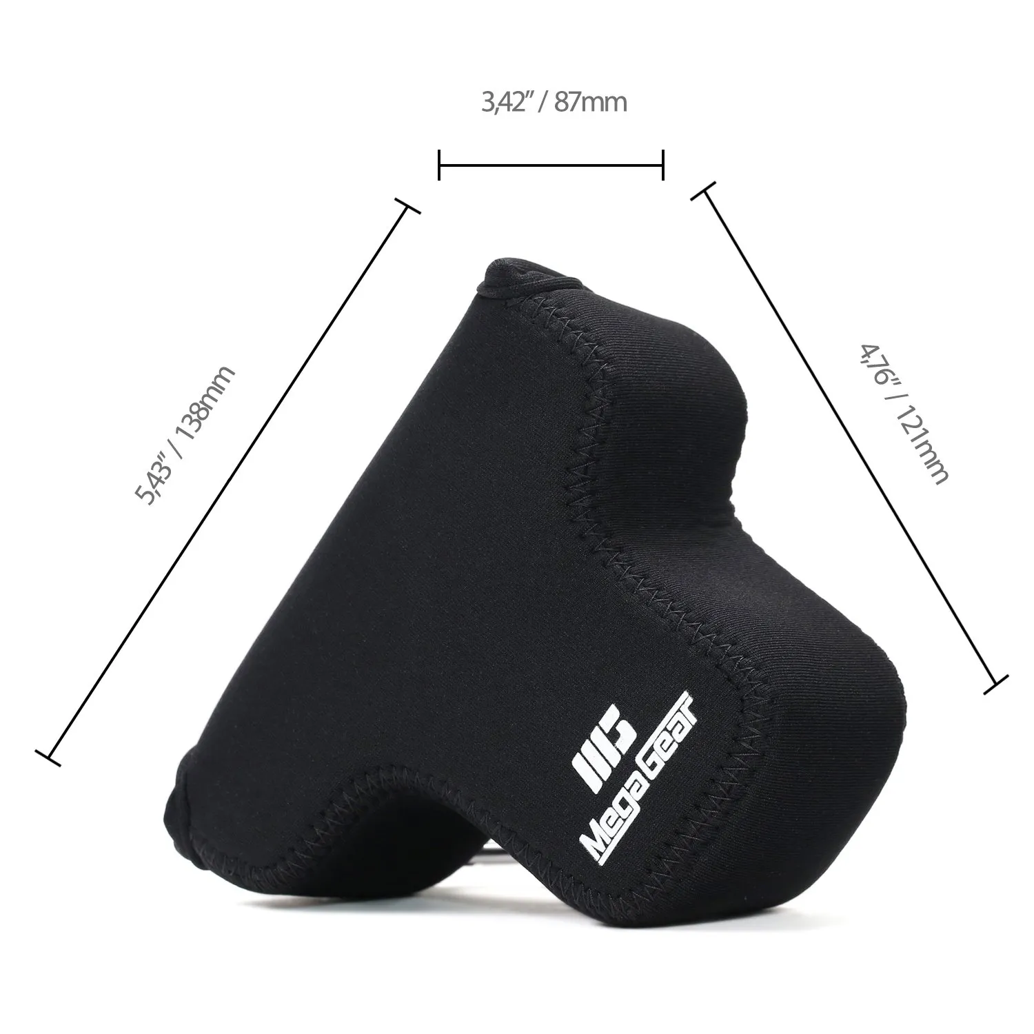 MegaGear Custodia Neoprene Canon EOS M3 18-55mm Nero Ultraleggera