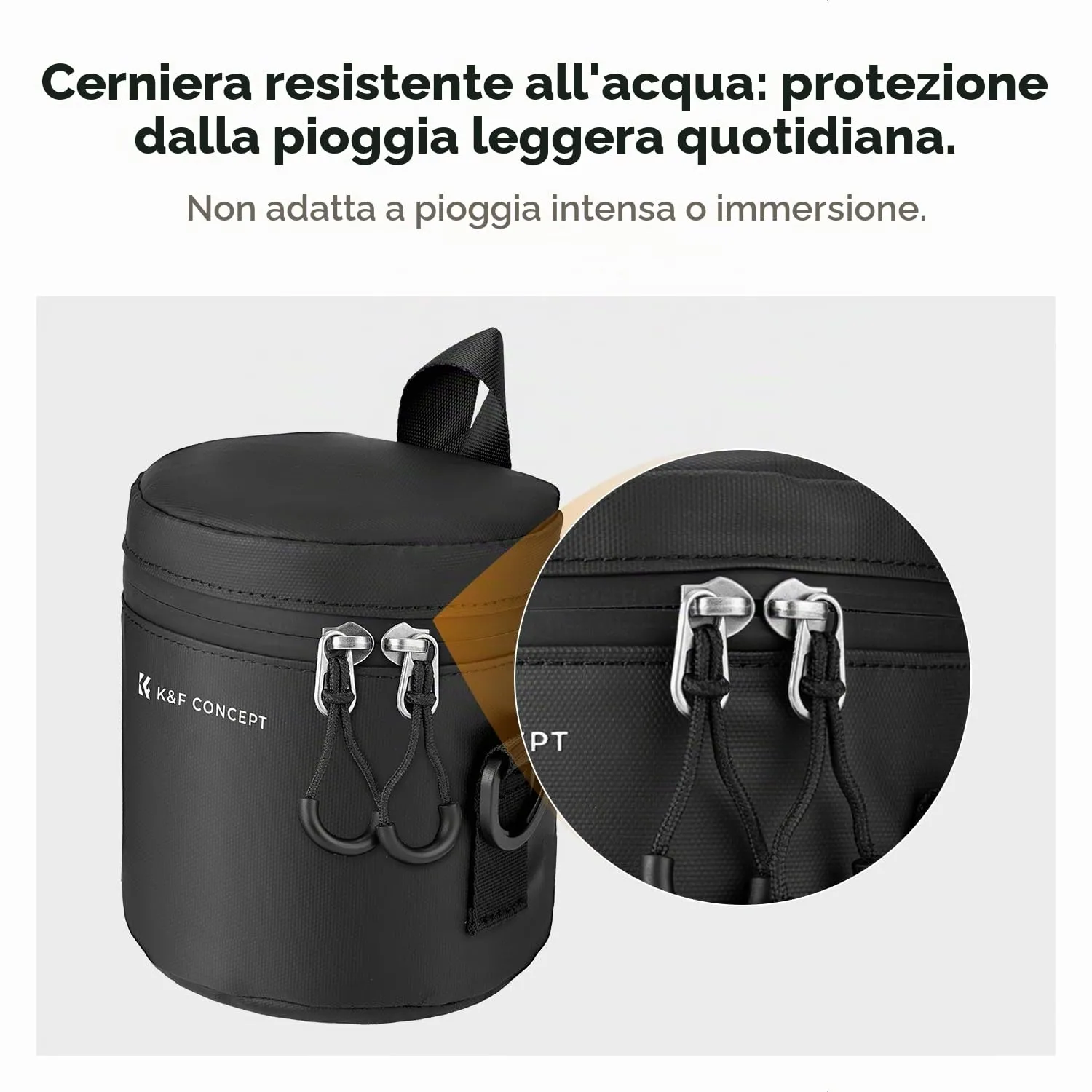 K&F Concept Custodia Obiettivo L Impermeabile Antishock