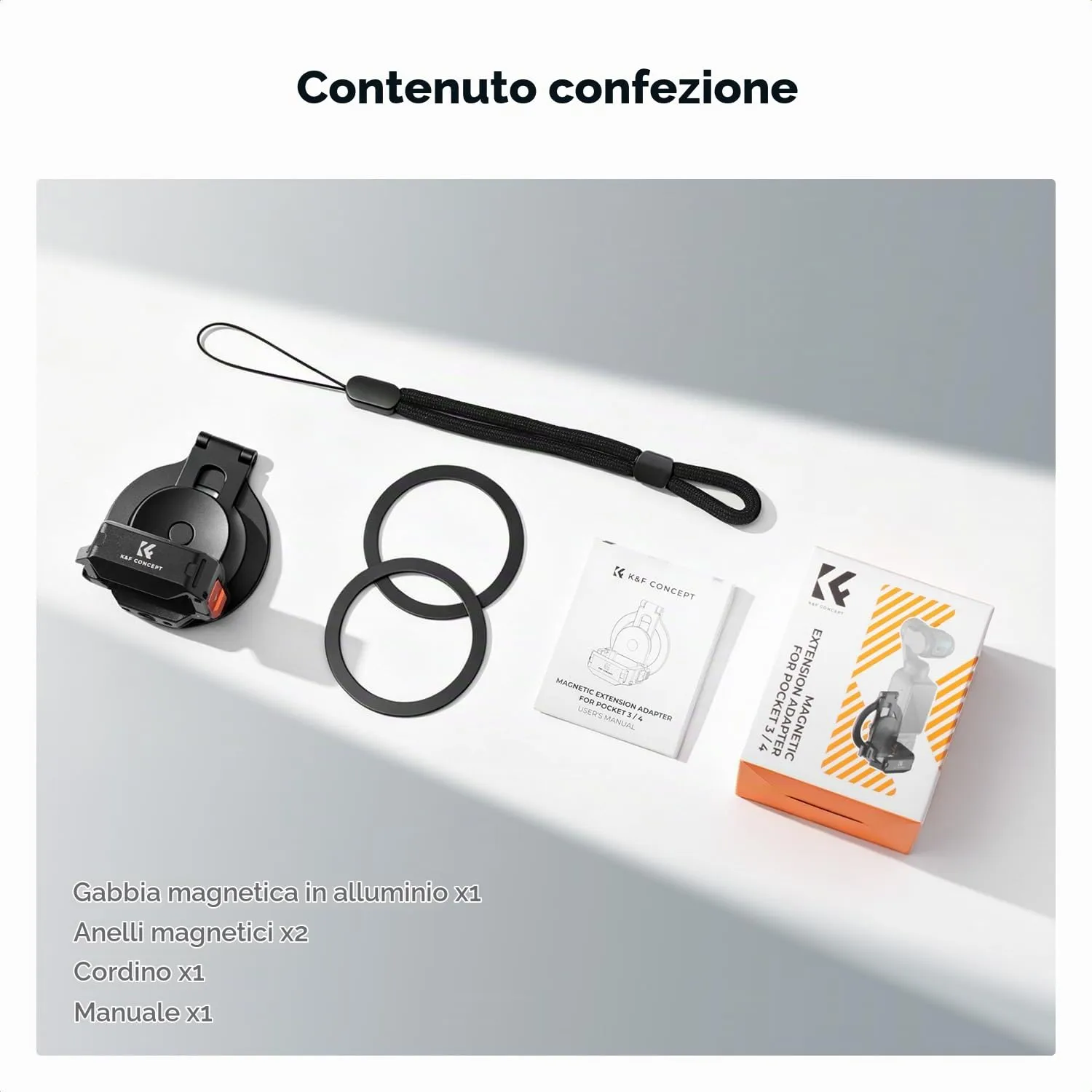 K&F Concept PP62 Gabbia Magnetica per DJI Pocket 3/4/4P