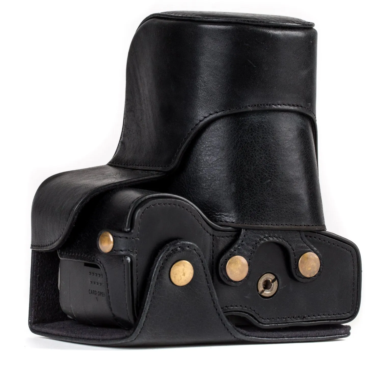 MegaGear Ever Ready custodia reflex Canon 800D vera pelle nera