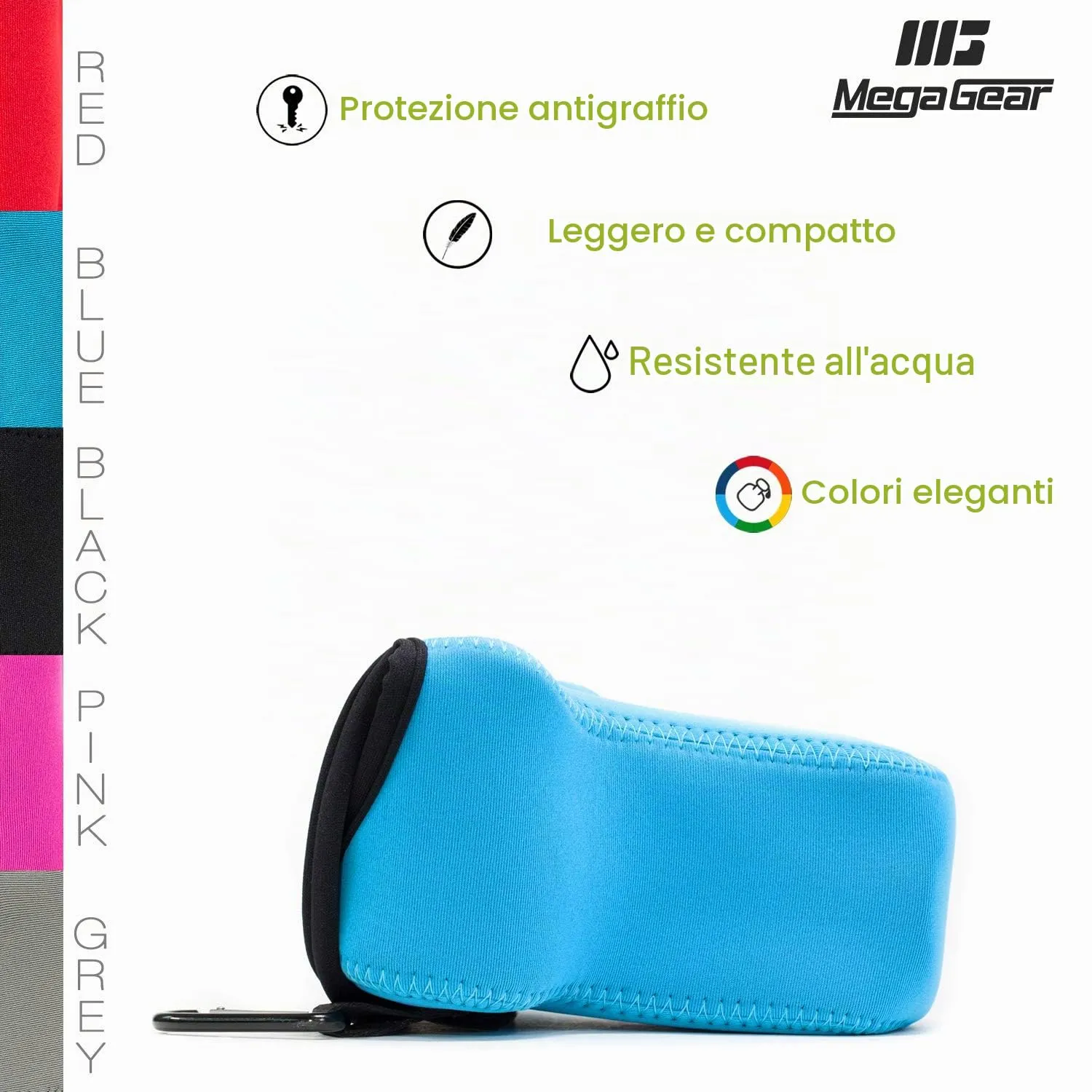 MegaGear custodia obiettivo neoprene Fujifilm X-T30 leggera