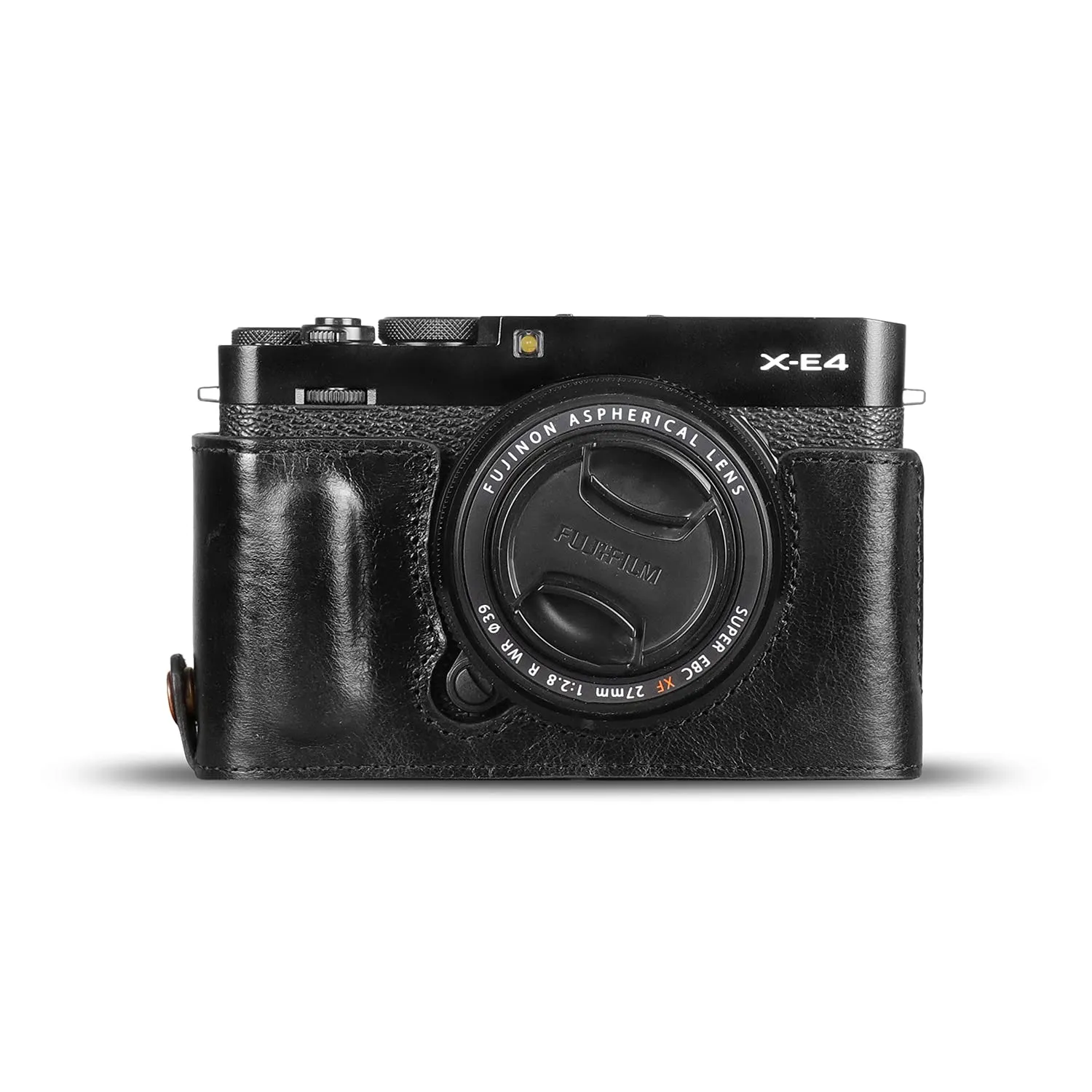 MegaGear X-E4 Custodia Pelle Nera Vera Pelle Ever Ready