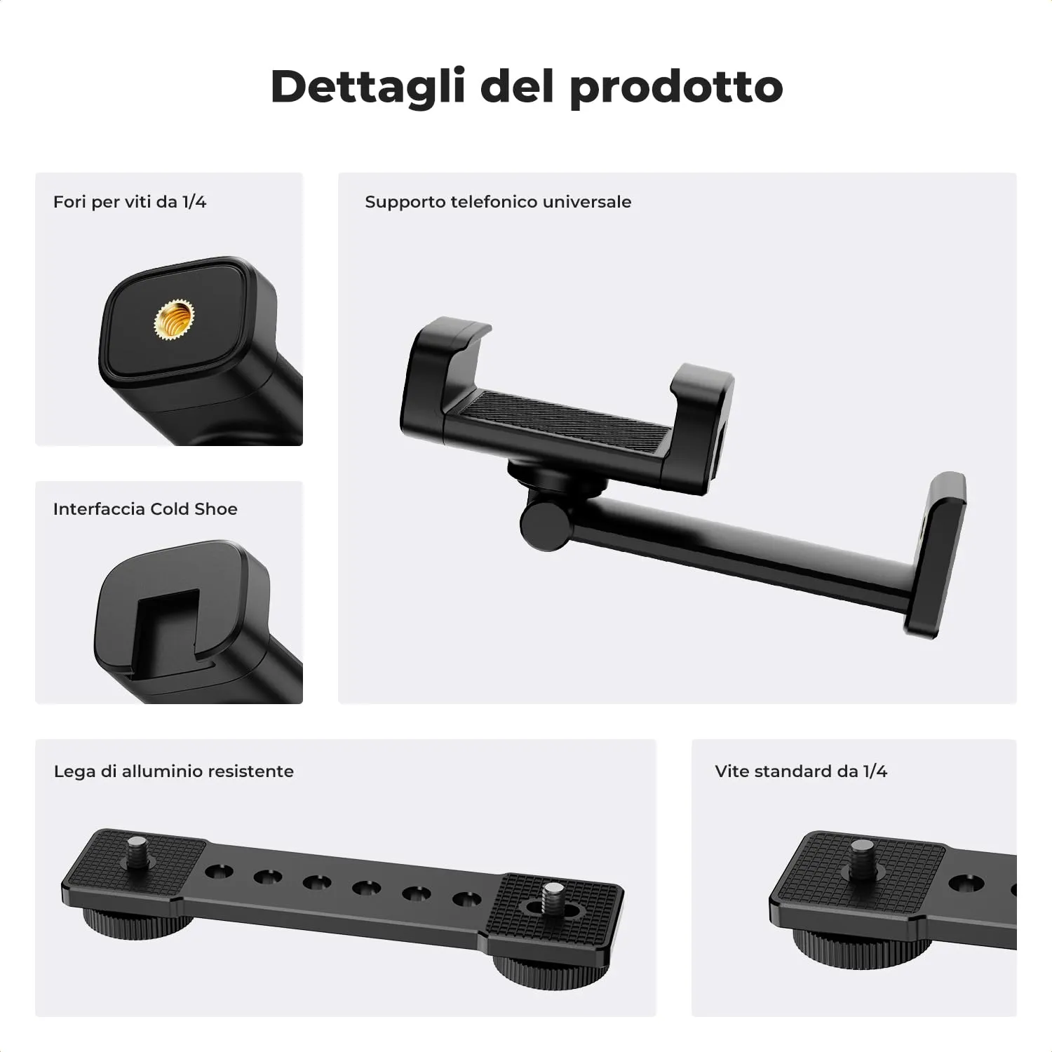 K&F Concept Supporto Telefono DJI Osmo Pocket 3/4 Vlog
