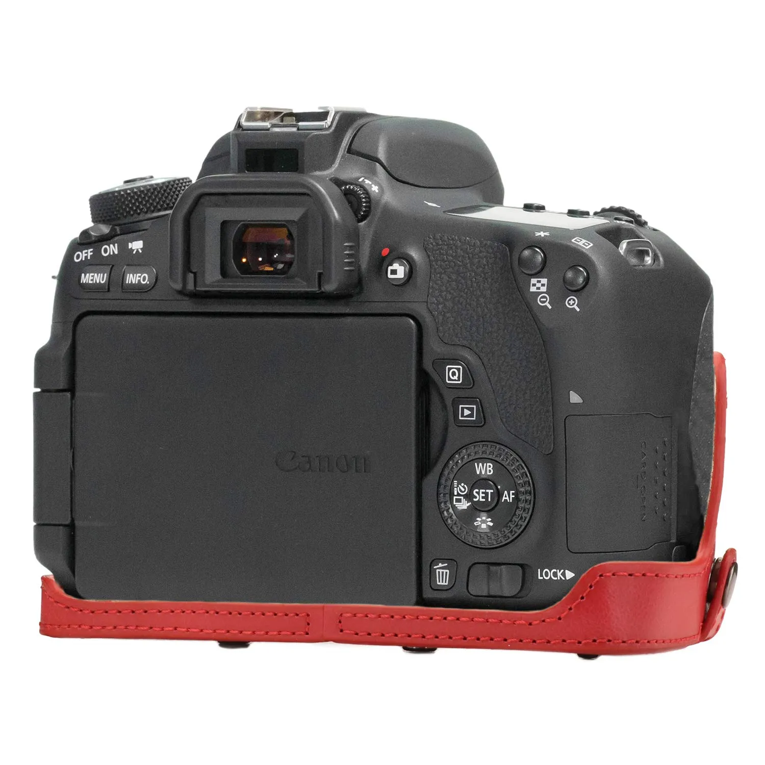 MegaGear MG1554 custodia fotocamera rossa Canon 760D