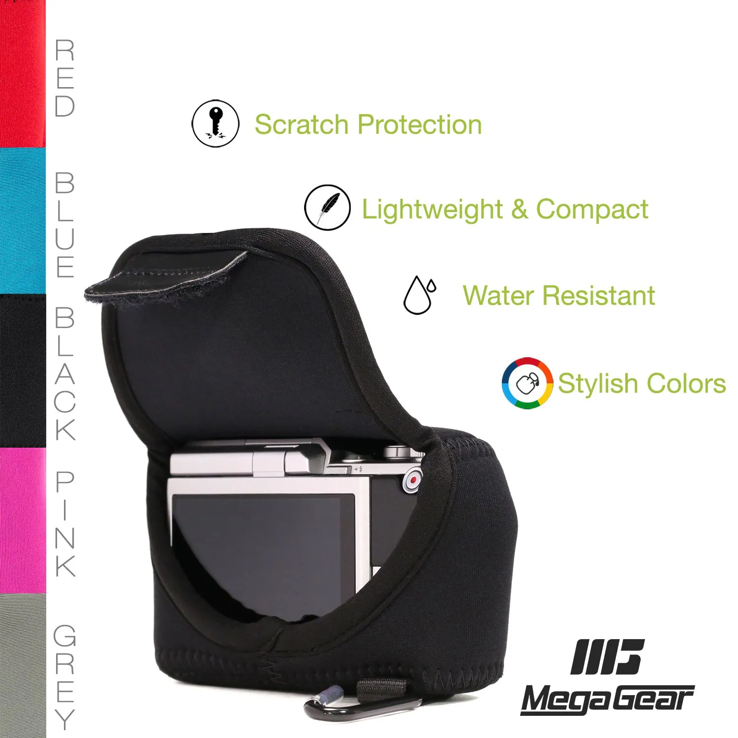 MegaGear custodia neoprene Panasonic GM1 12-32mm nera