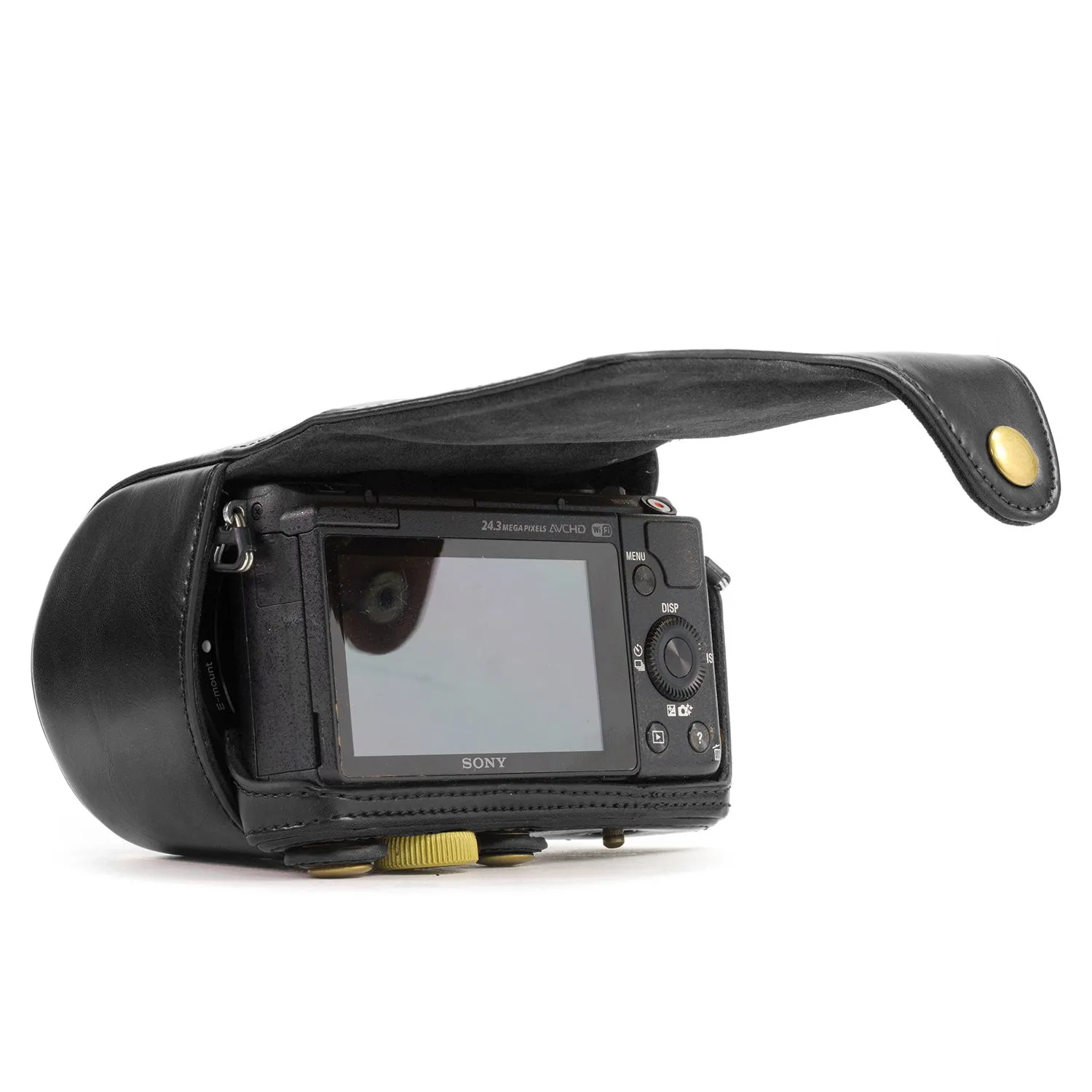 MegaGear Ever Ready Custodia Pelle Sony A5100 Nera