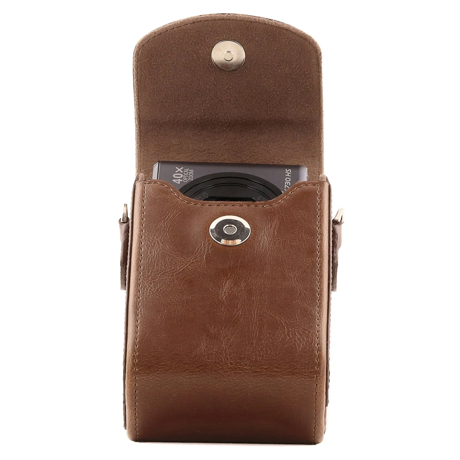 MegaGear MG279 Custodia Fotocamera RX100 S120 Marrone Scuro