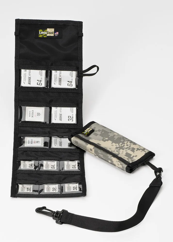 LensCoat Memory Wallet Combo 66 port rotating nero waterproof