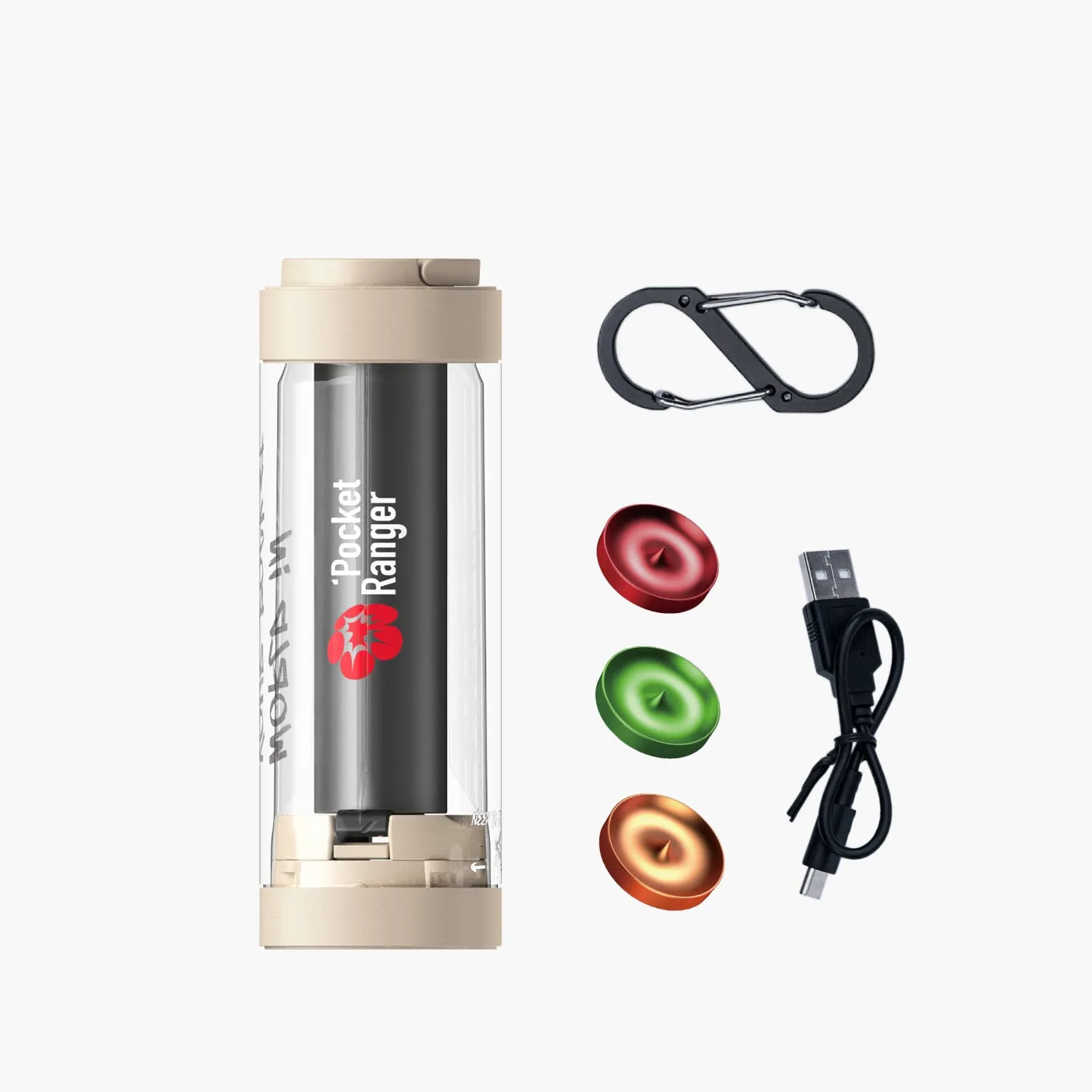 VSGO Pocket Ranger Lantern Lampada Campeggio Oro Sabbia