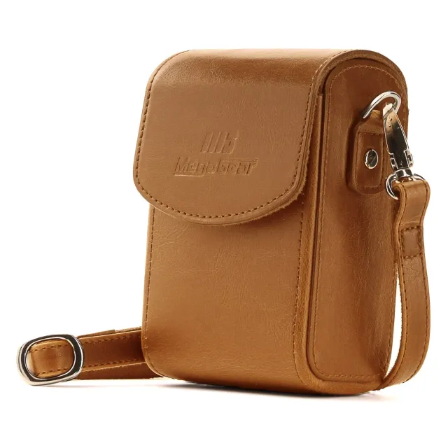 MegaGear Ever Ready custodia pelle Nikon A1000 marrone chiaro