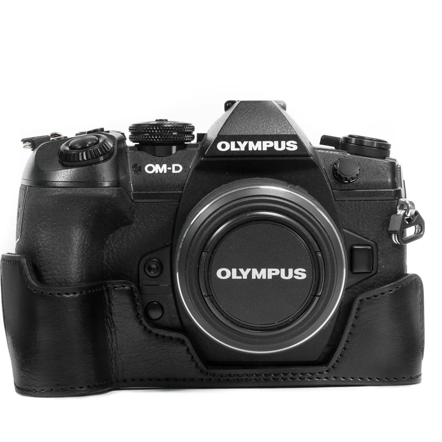 MegaGear Ever Ready Mezza Custodia Pelle Olympus E-M1 Mark III/II