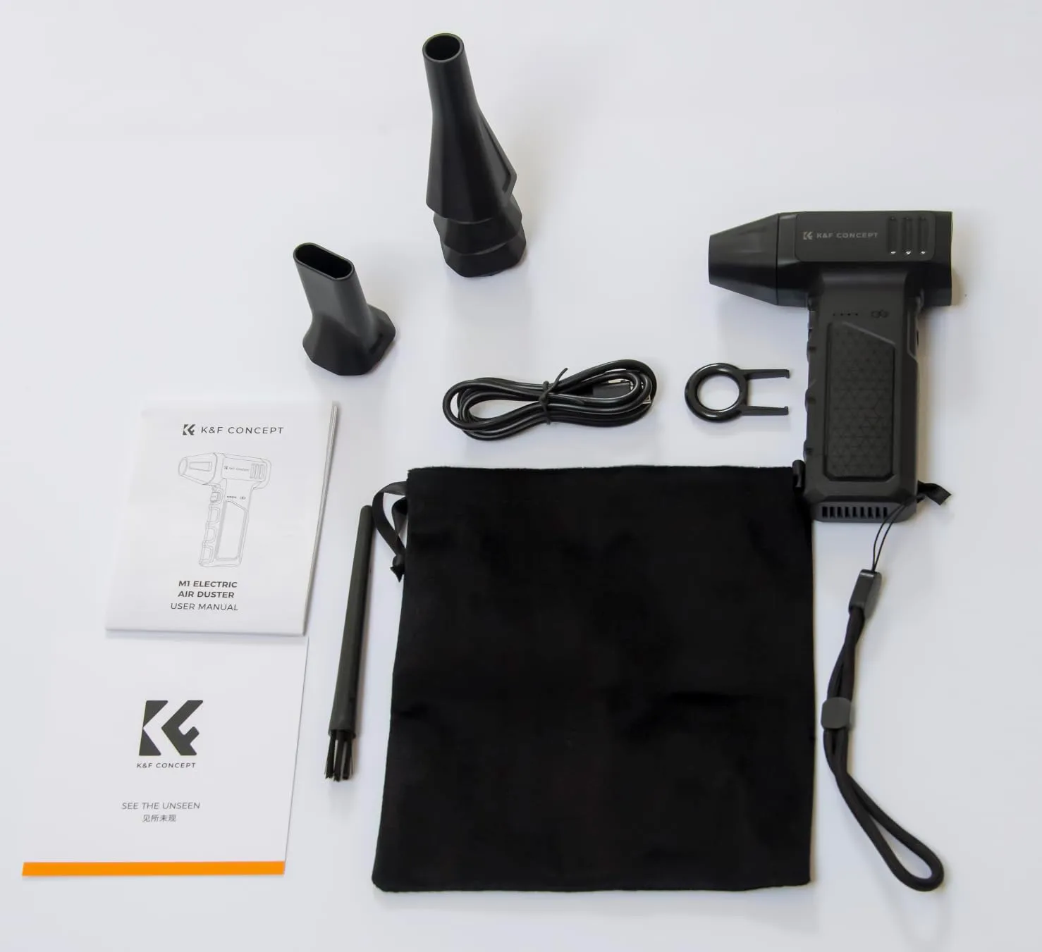 K&F Concept Soffiatore Aria Compressa 110K 3 Velocità LED
