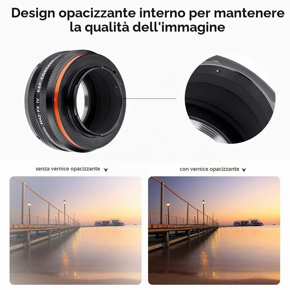 K&F Concept M42-FX IV Pro adattatore M42-FX manuale