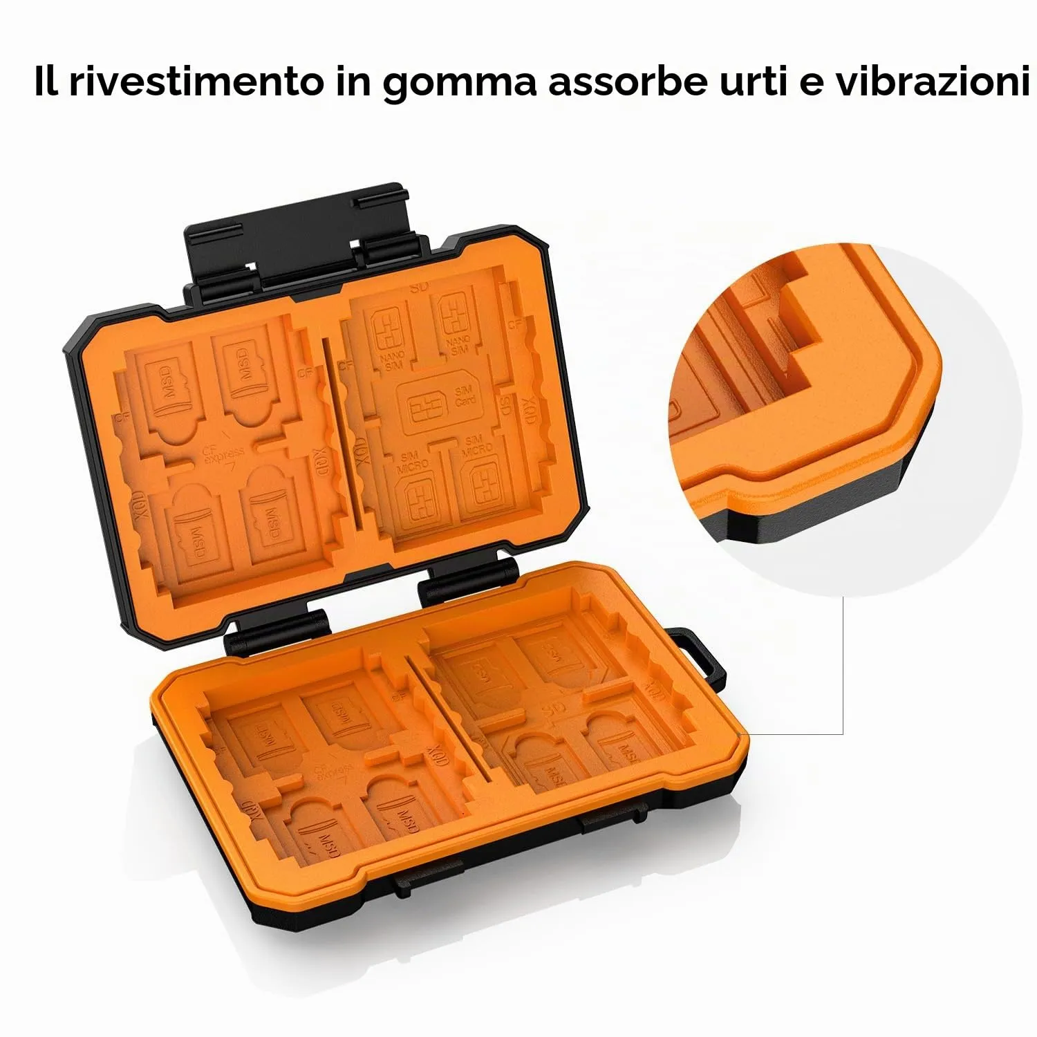 K&F Concept Porta Schede 25 Slot Impermeabile