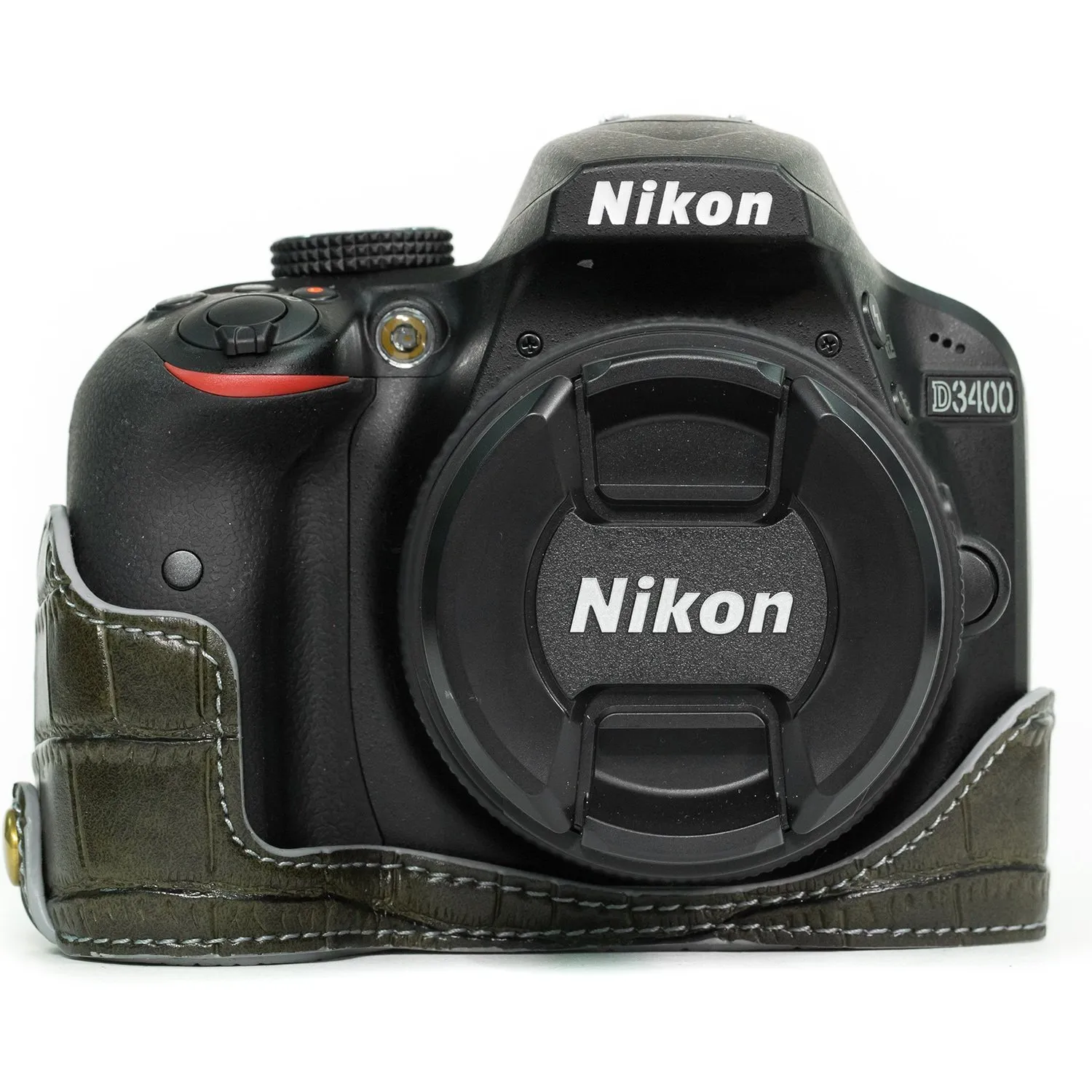 MegaGear Ever Ready custodia fotocamera Nikon D3400 ecopelle