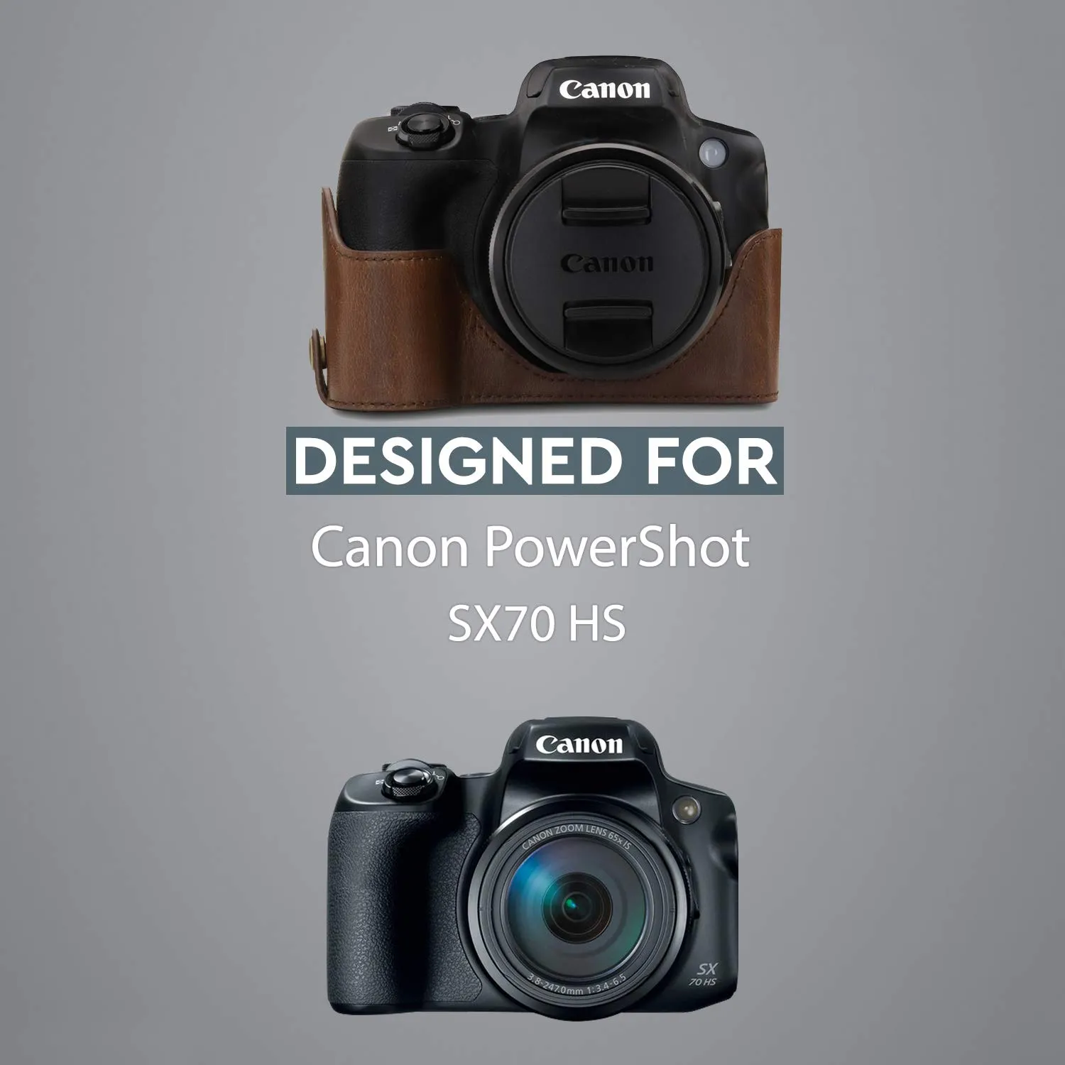 MegaGear Ever Ready mezza custodia ecopelle Canon SX70 HS