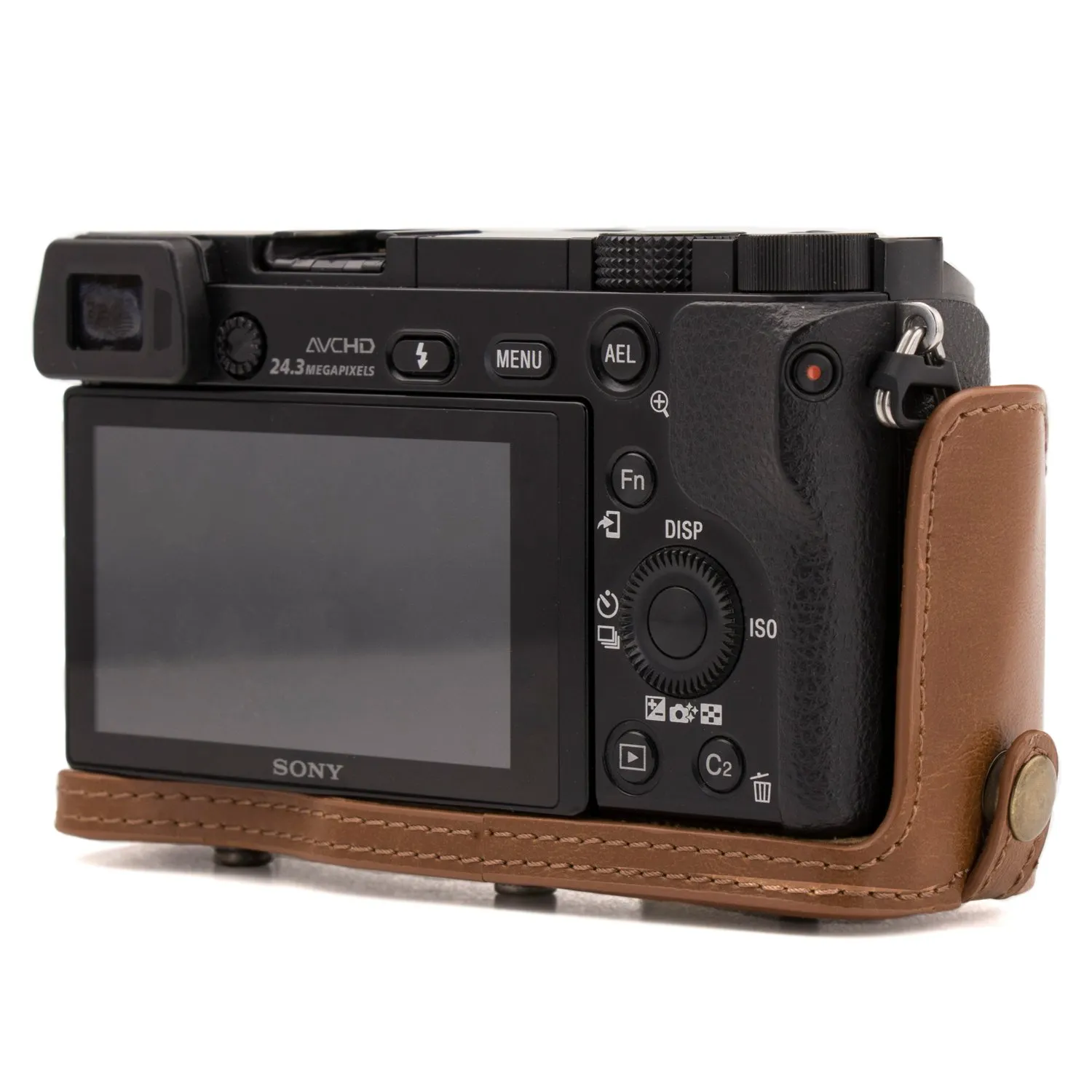 MegaGear Ever Ready MG986 custodia fotocamera marrone chiaro finta pelle