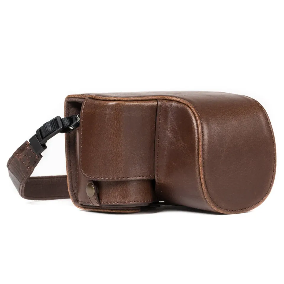 MegaGear MG1231 A6500 16-50 custodia pelle marrone scuro