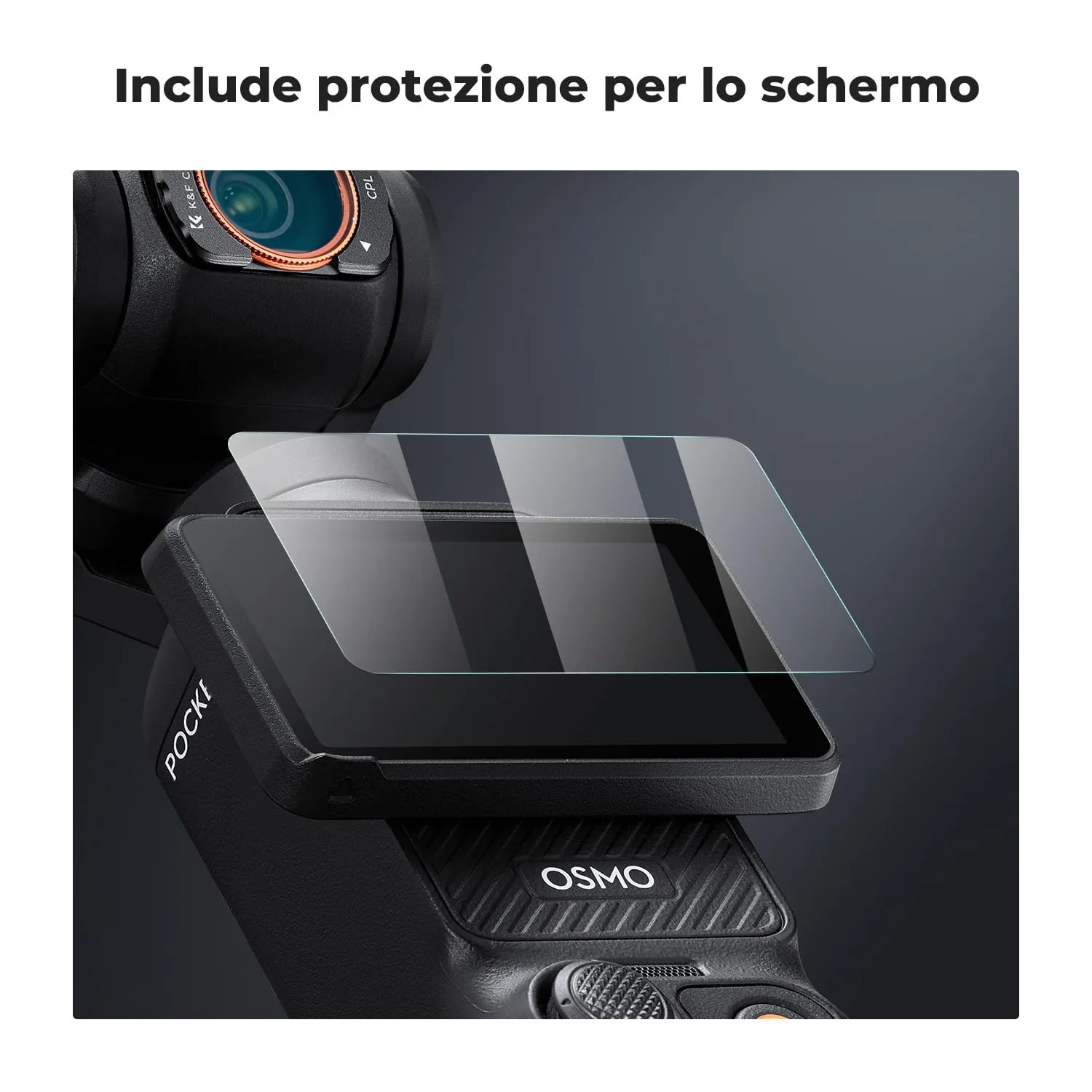 K&F Concept kit filtri magnetici Osmo Pocket 3/4 CPL + ND2-32 + Black Mist 1/4