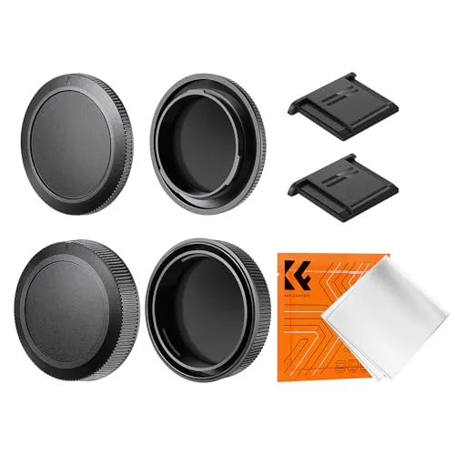 K&F Concept tappi RF Canon kit corpo e obiettivo 2+2