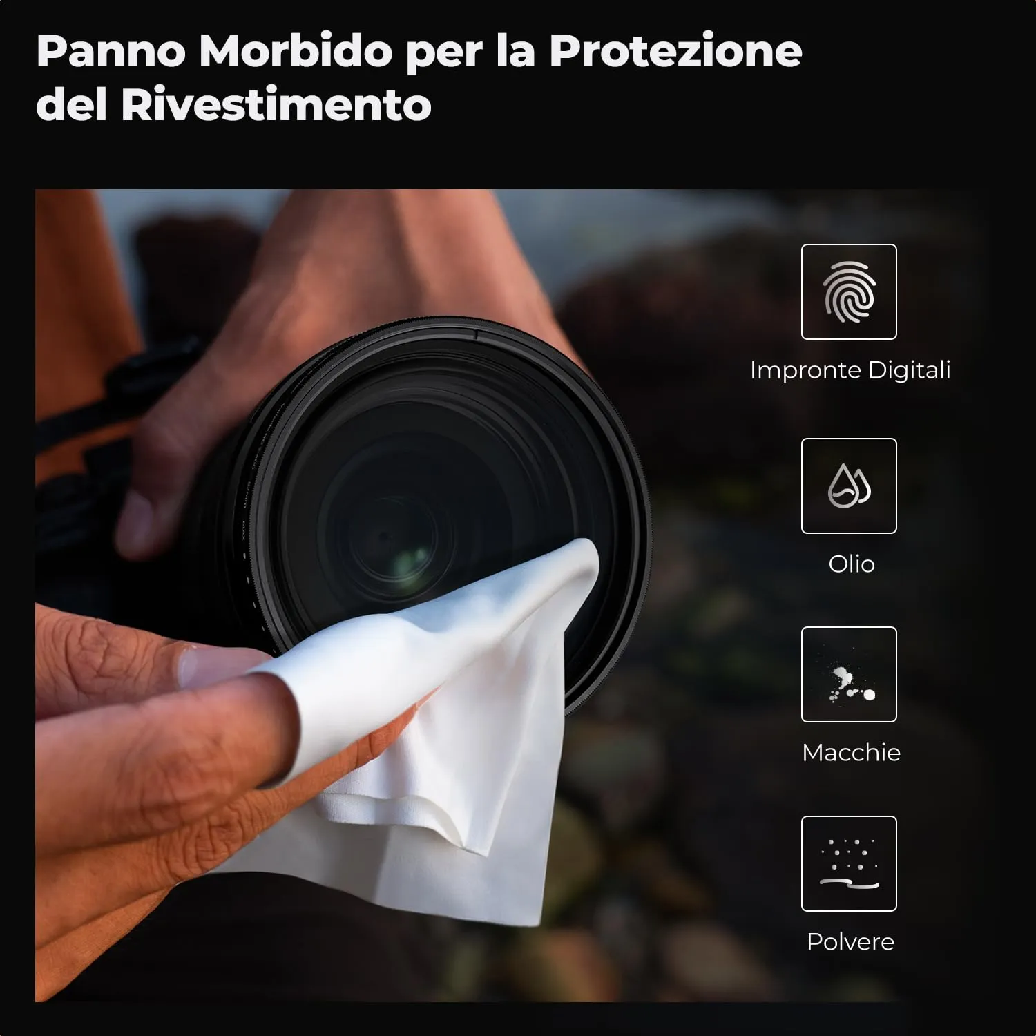 K&F Concept Nano-Basic ND2-400 filtro variabile 82mm 1-9 stop