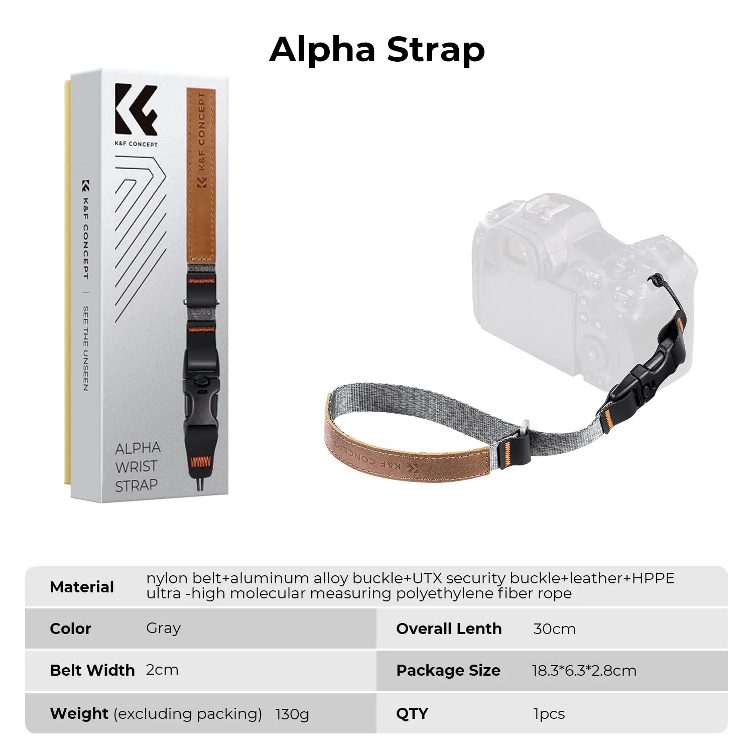 K&F Concept tracolla fotocamera cotone intrecciato regolabile