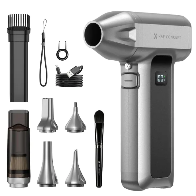 K&F Concept 2 in 1 Soffiatore Aspiratore Elettrico 130K LED