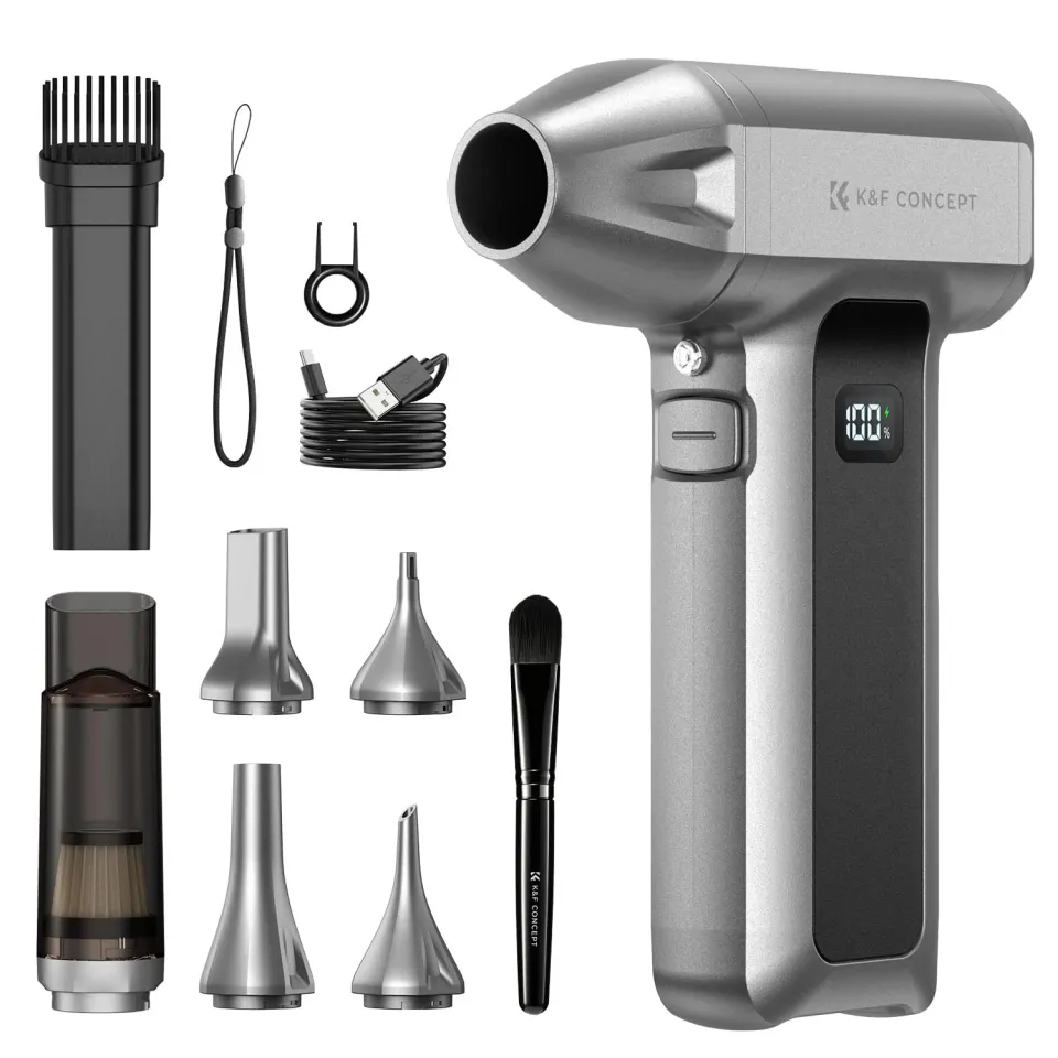 K&F Concept 2 in 1 Soffiatore Aspiratore Elettrico 130K LED