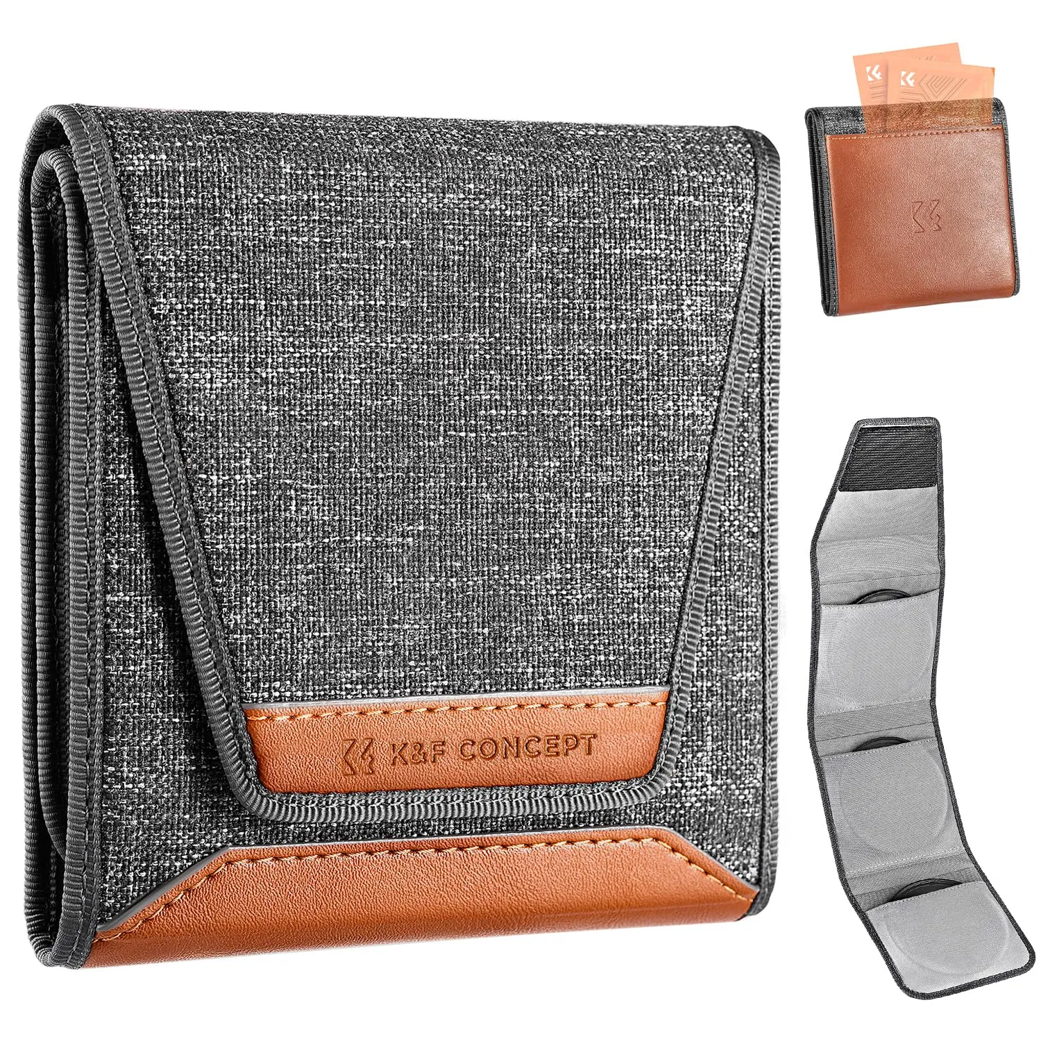 K&F Concept custodia portafiltri 95mm 4 posti impermeabile