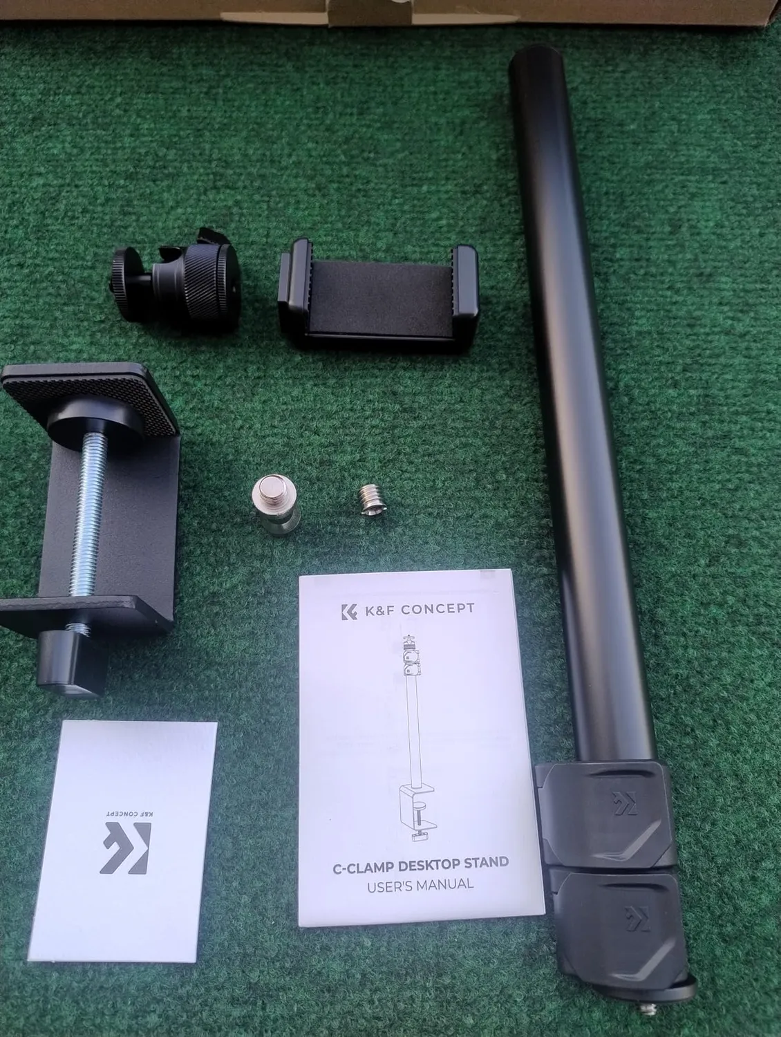 K&F Concept supporto tavolo 37-102cm 1/4" 2 pezzi alluminio