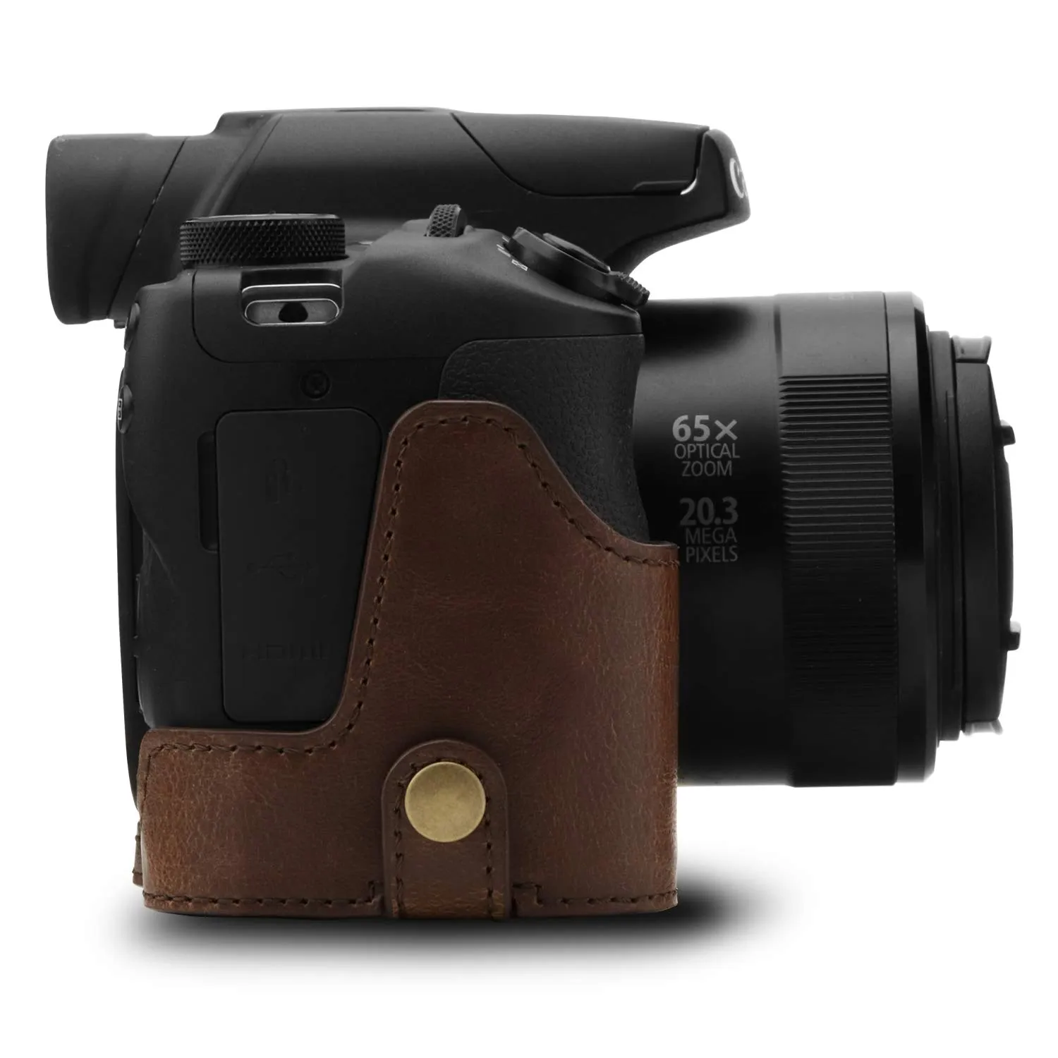 MegaGear Ever Ready mezza custodia ecopelle Canon SX70 HS