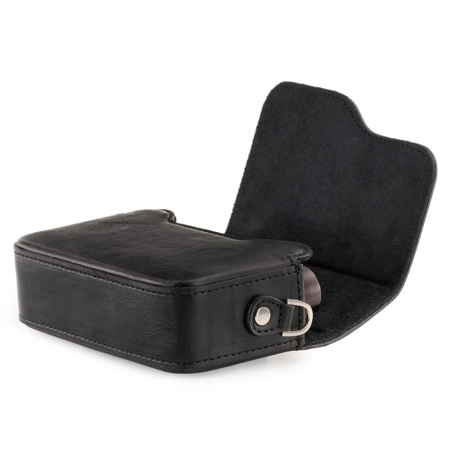 MegaGear Custodia Leica C Typ 112 pelle nera con tracolla