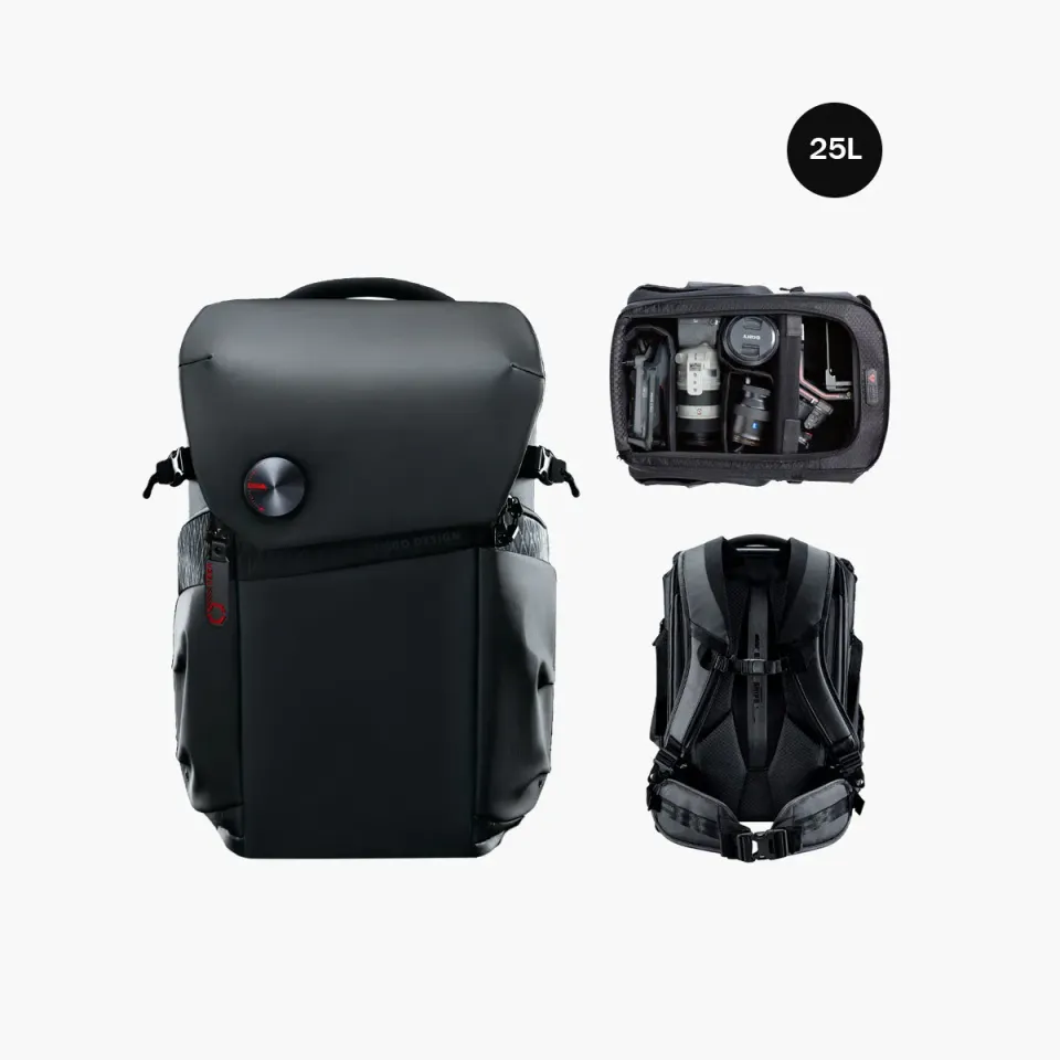 VSGO Black Snipe Pro zaino fotografico 25L techwear