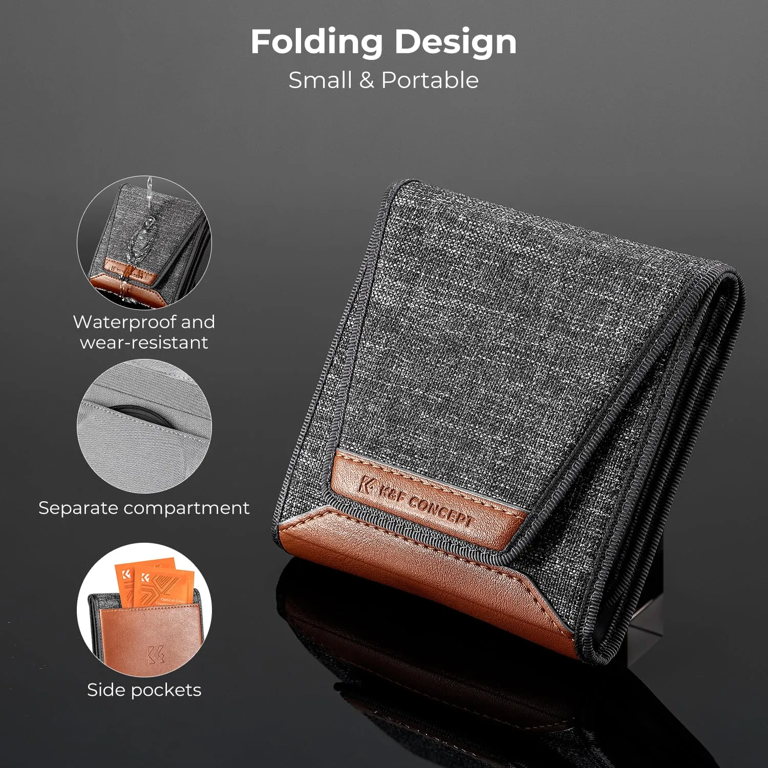 K&F Concept Nano-Klear Kit Filtri UV+CPL 37mm con Custodia