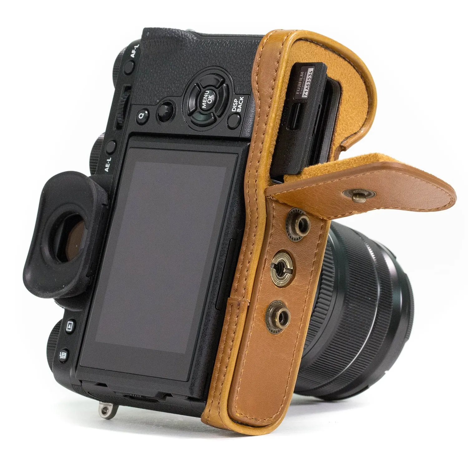 MegaGear MG872 custodia fotocamera Fujifilm X-T2 marrone chiaro
