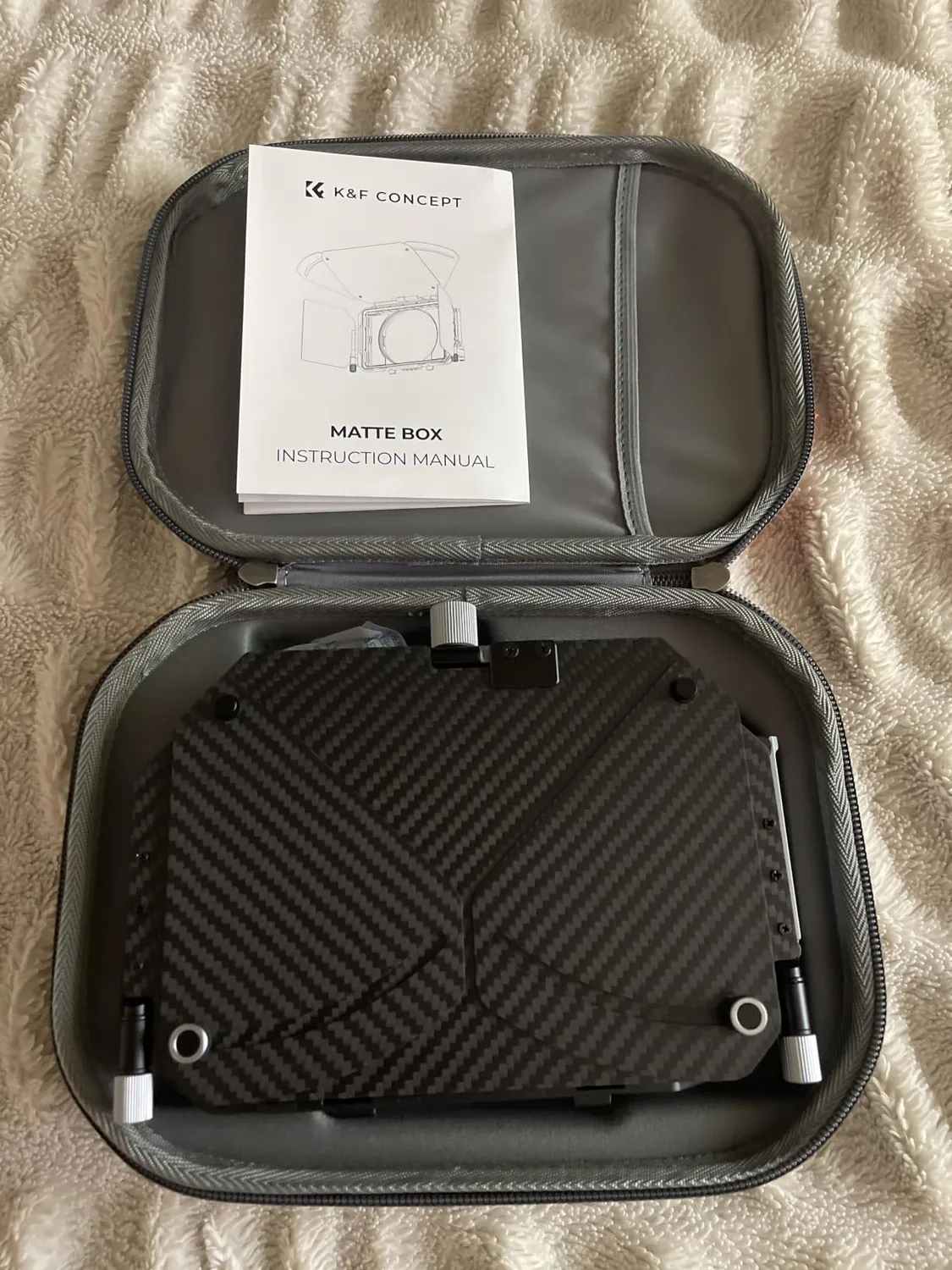K&F Concept Mini Matte Box 4x5,65" paraluce video 2 filtri