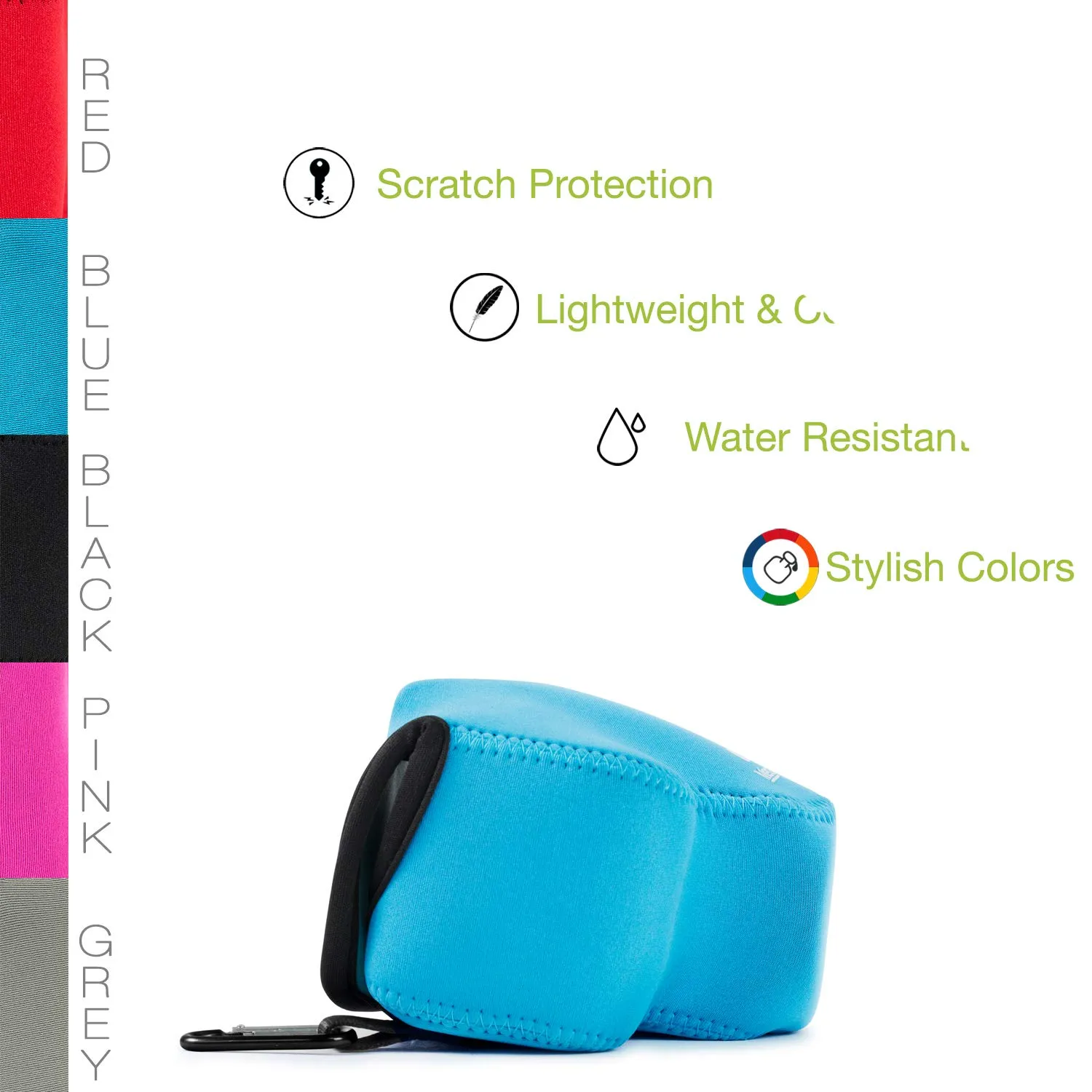 MegaGear Nikon Coolpix L340 custodia neoprene blu ultraleggera