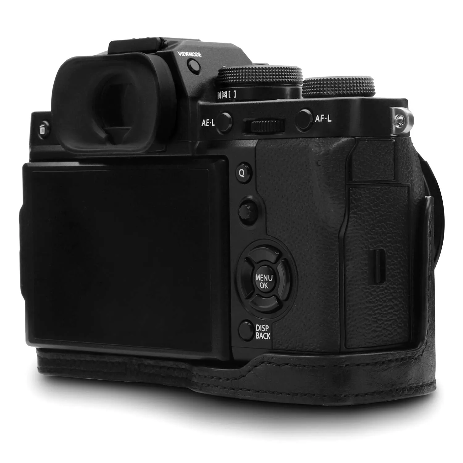 MegaGear MG1550 Custodia Pelle Fujifilm X-T3 Nera Antiurto