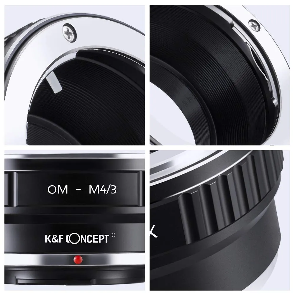 K&F Concept adattatore OM-Micro 4/3 manuale metallo