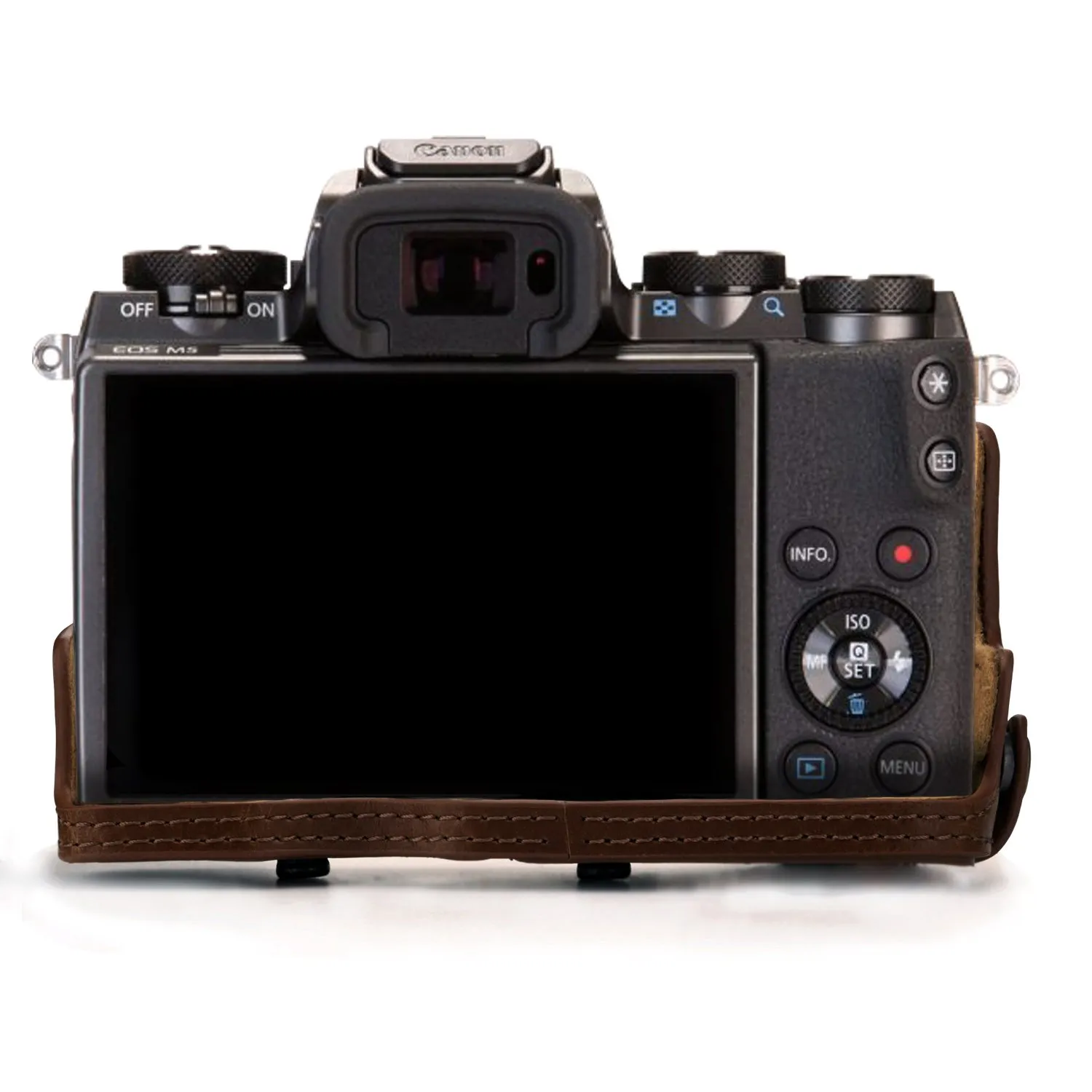 MegaGear Ever Ready Canon EOS M5 15-45mm custodia pelle